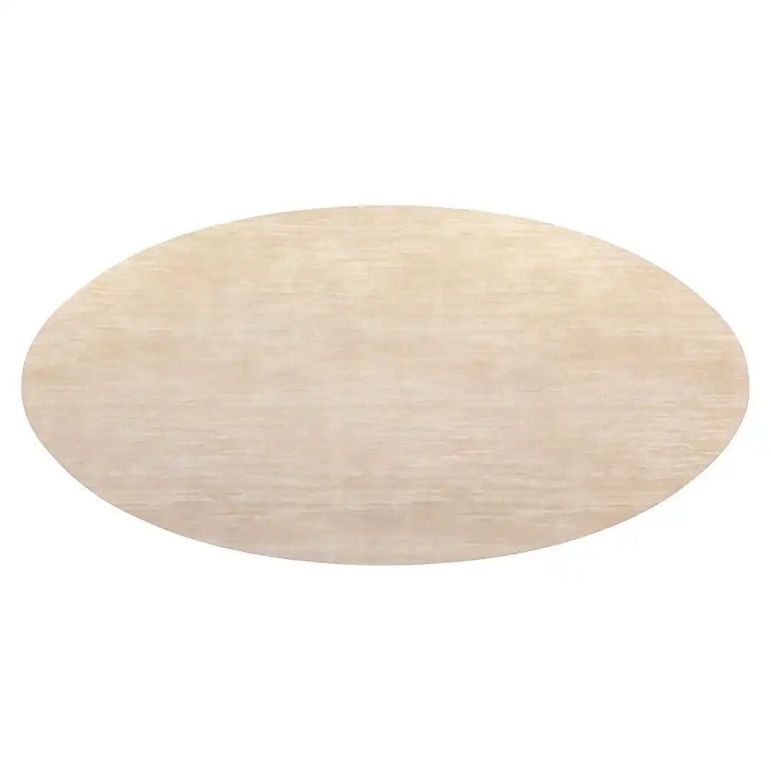 FICTUS Beige Oval Table