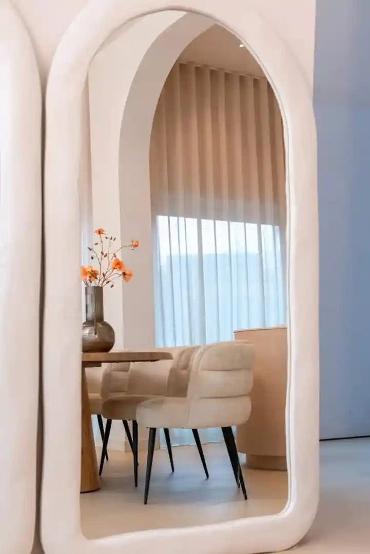 FICTUS Beige Oval Table