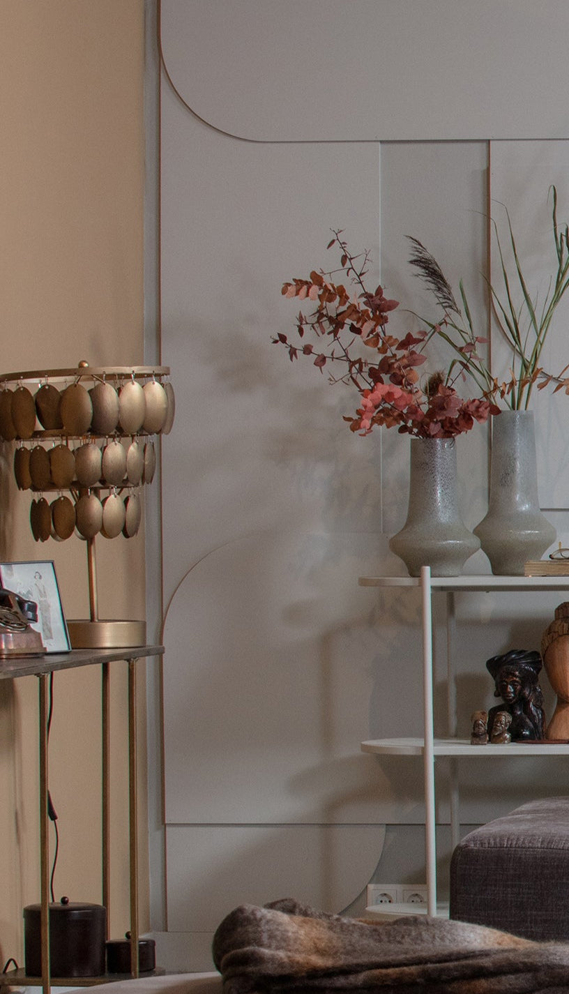 Moondust table lamp ancient brass