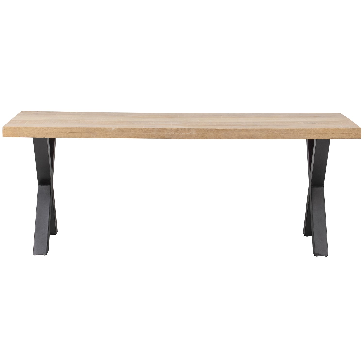 Rectangular Table TABLO Mango Wood with X-Shaped Base