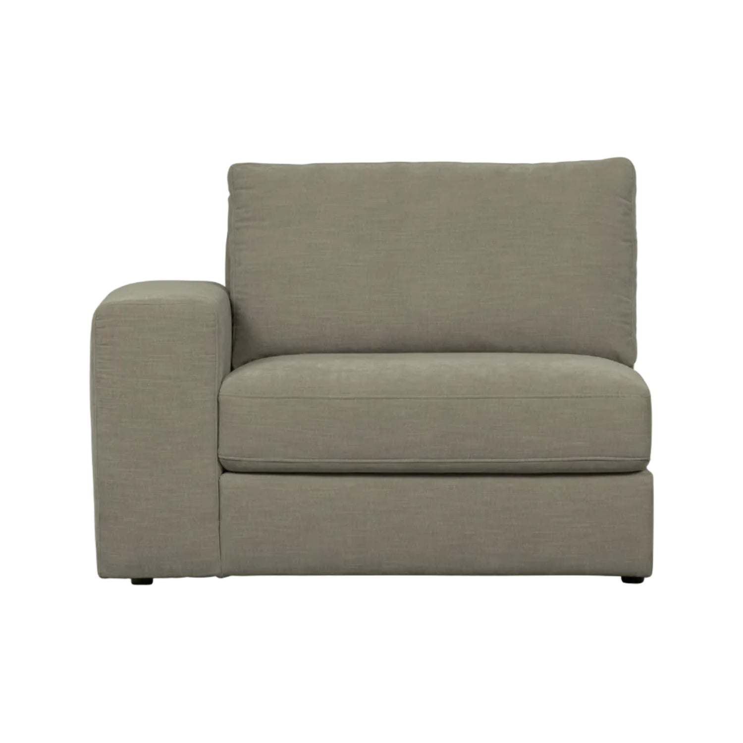 Sofa FAMILY - left-side end module warm gray