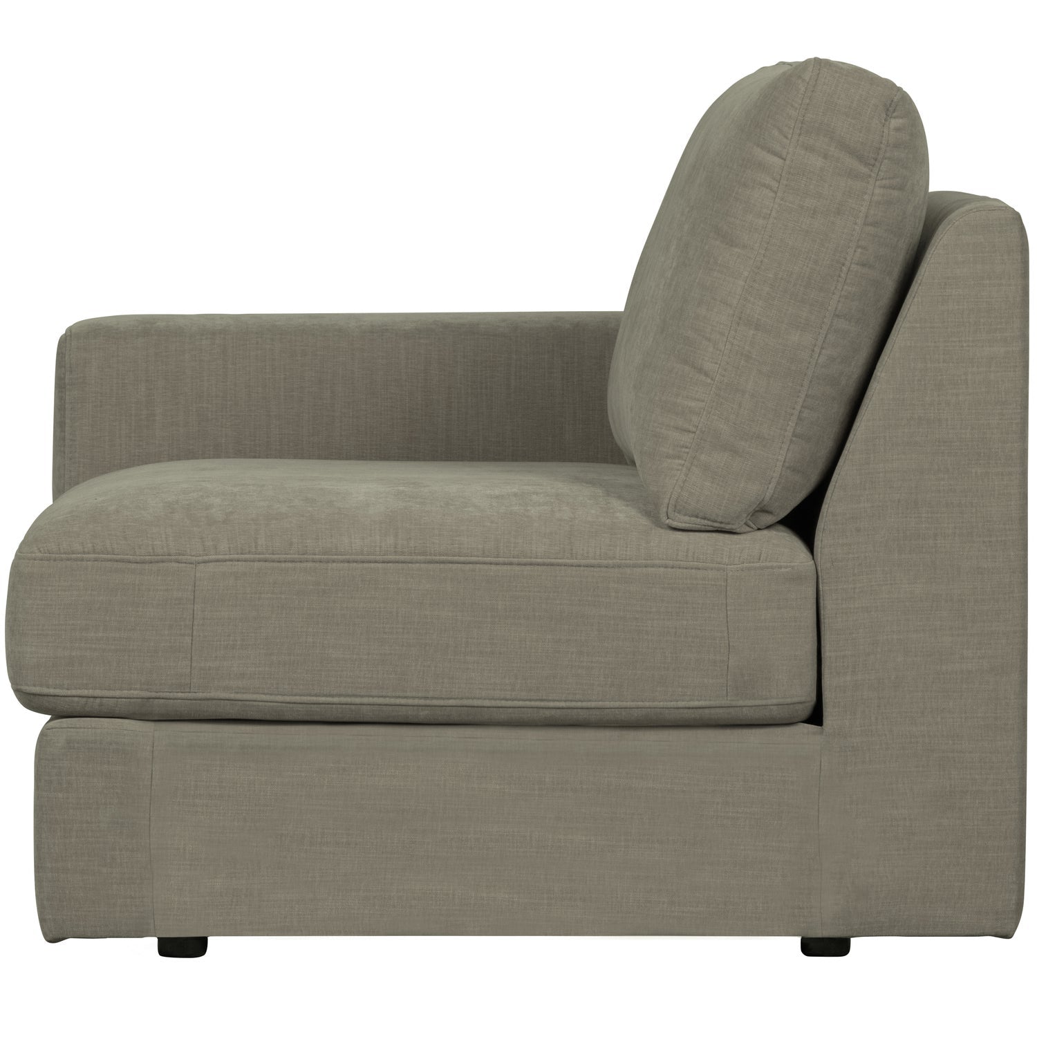 Sofa FAMILY - left-side end module warm gray
