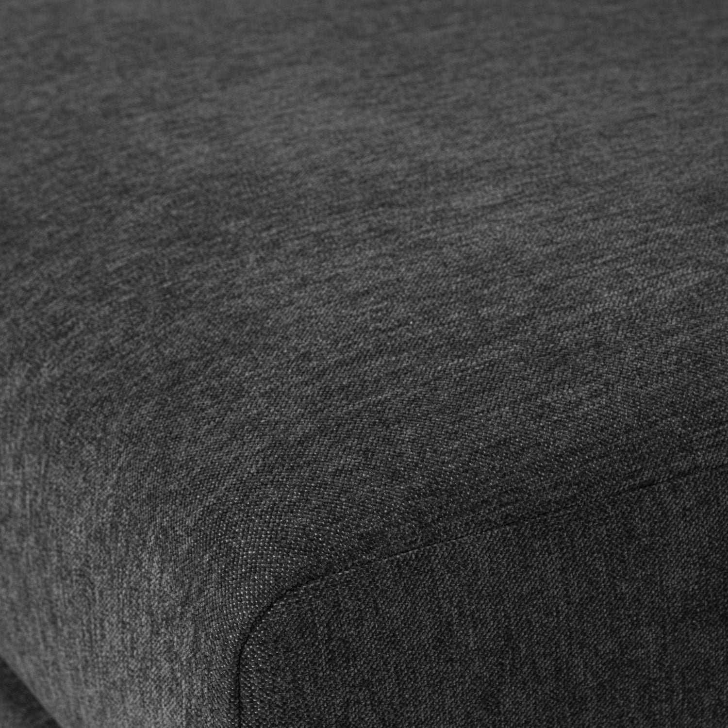 Right-facing chaise longue COUPLE in anthracite
