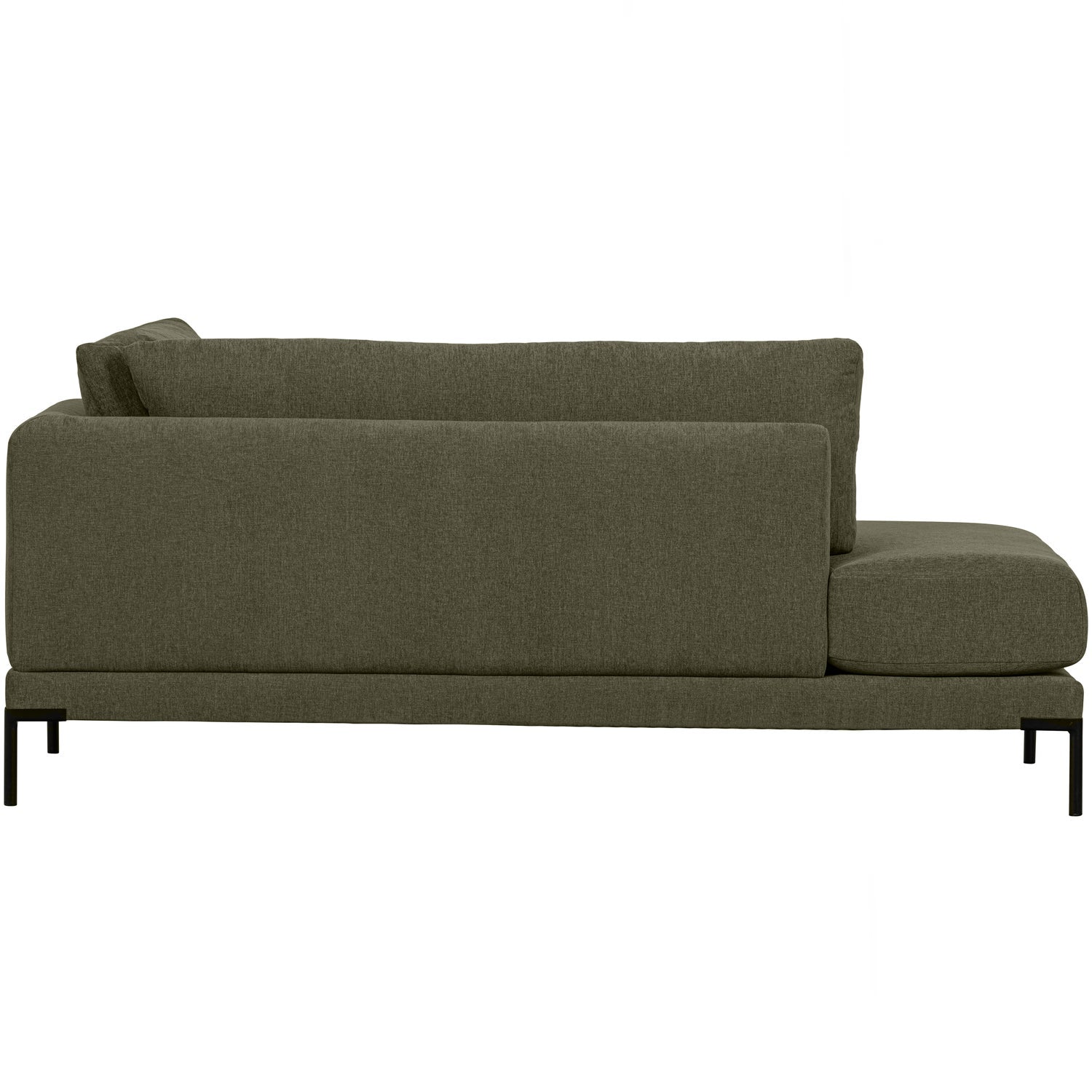 Right-facing chaise longue COUPLE dark green