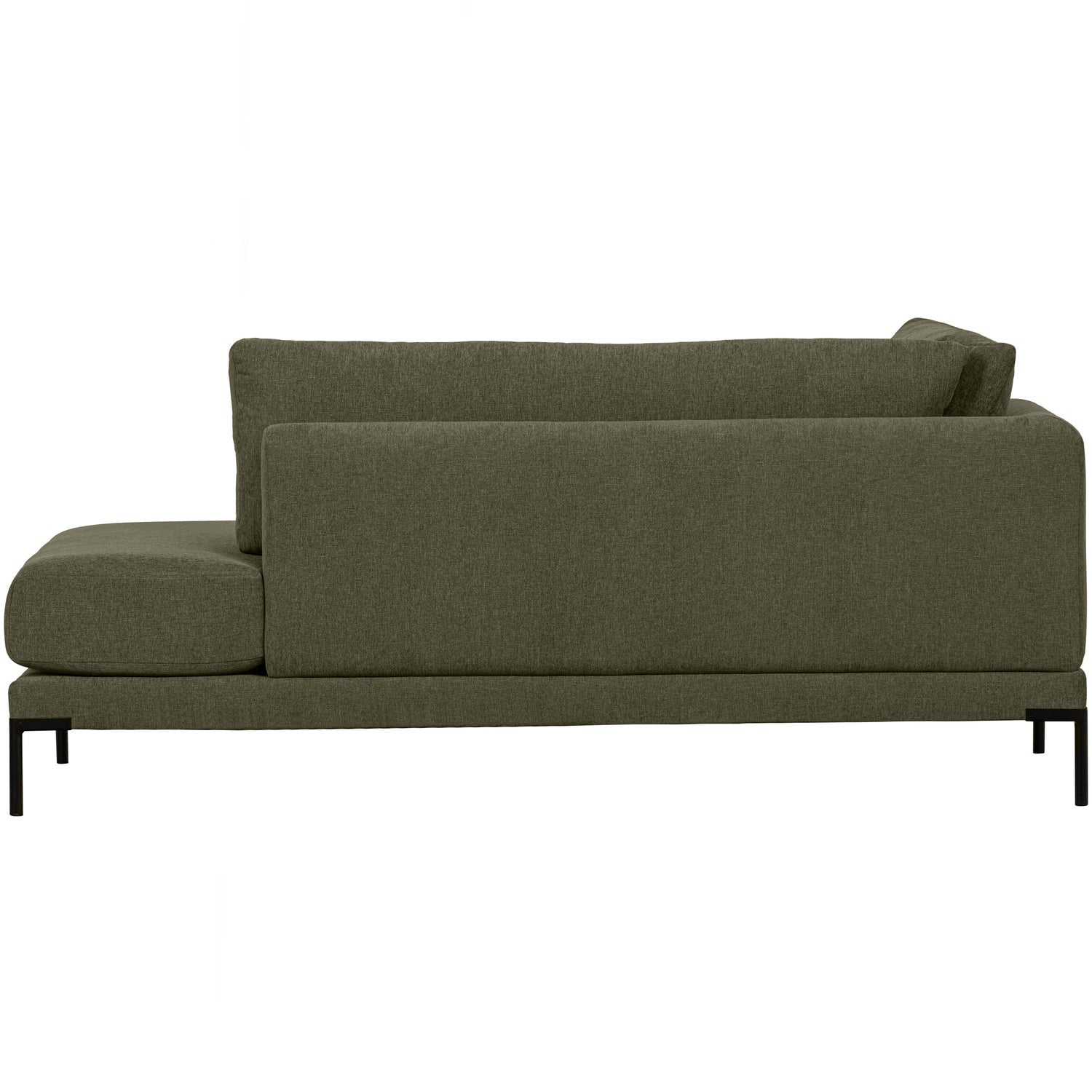 Left-facing chaise longue COUPLE dark green