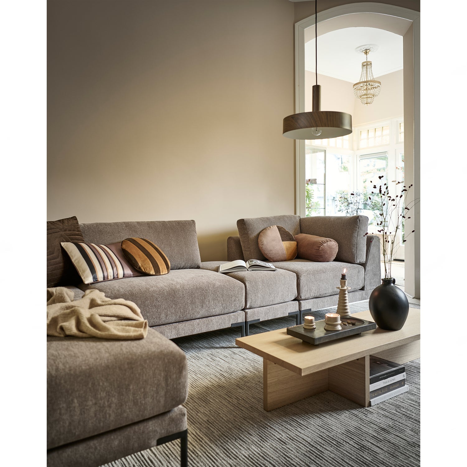 Couple Pouf Taupe