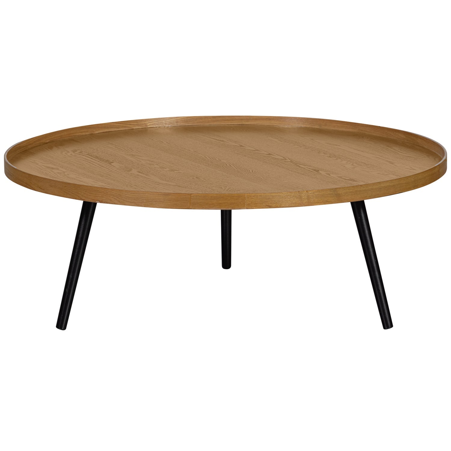 Mesa Holz Couchtisch mit einer schwarzen Basis