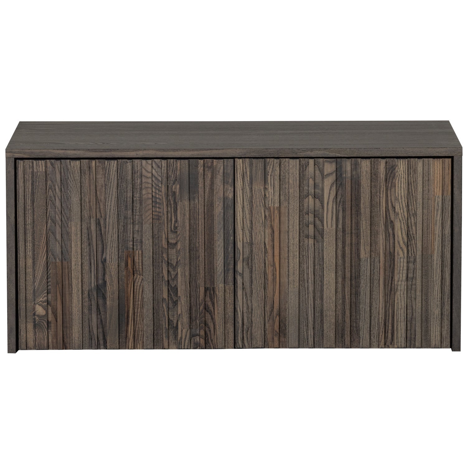 Bench with gravure gray -brown ash veneer