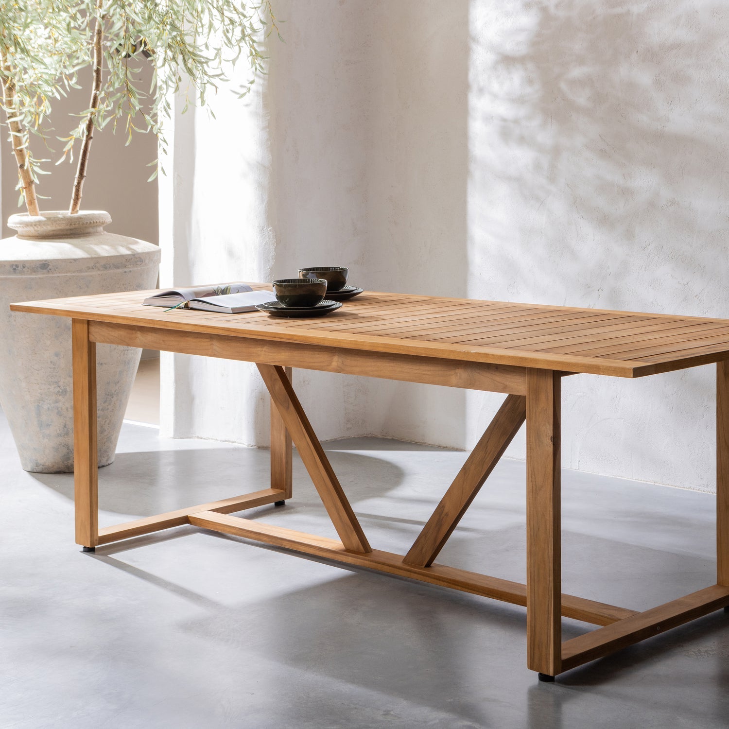 Garden table beaver teak wood