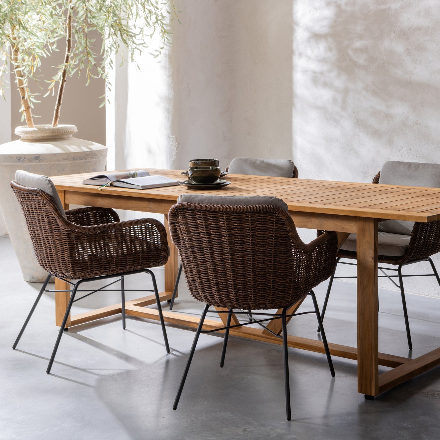 Garden table beaver teak wood