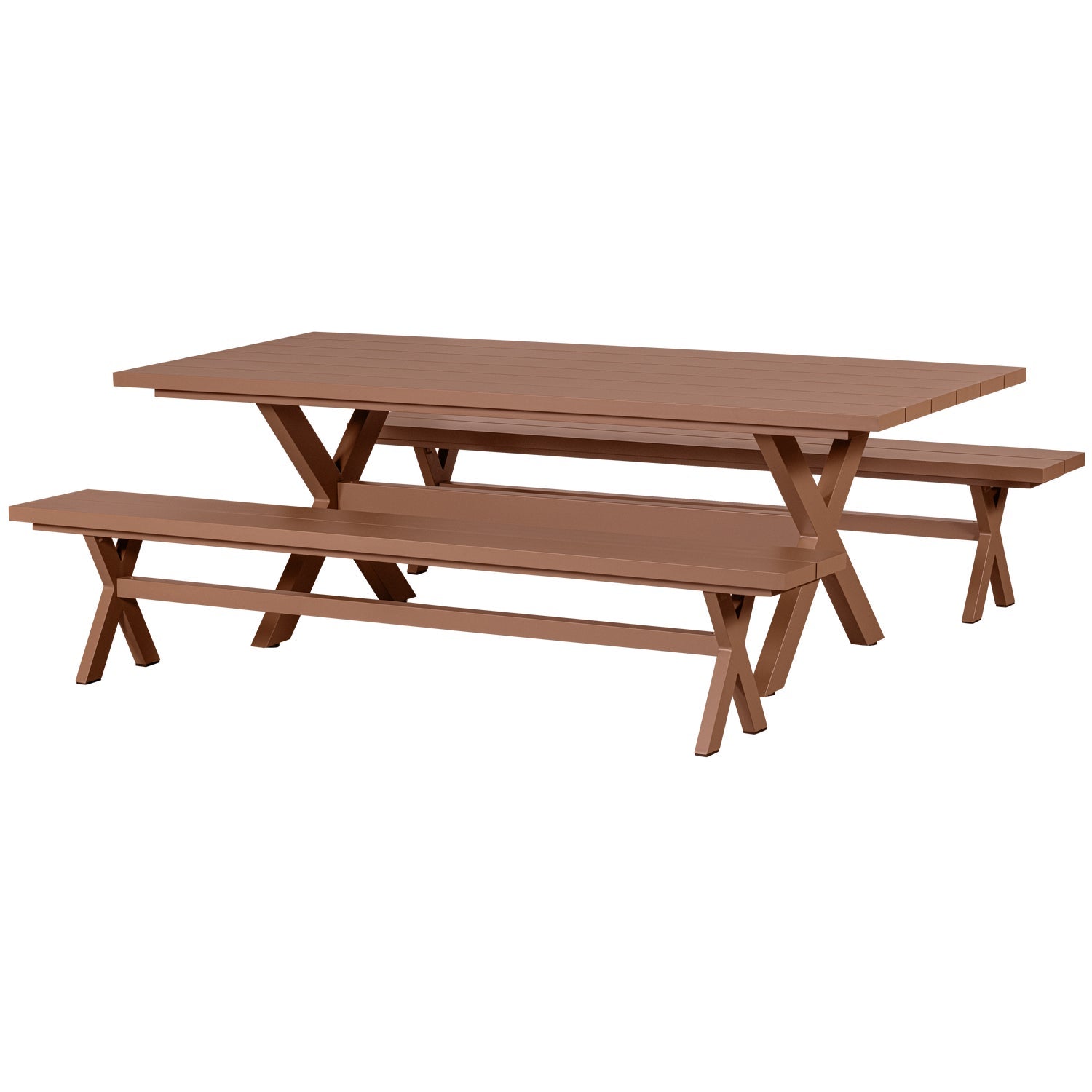 Ceglany garden bench