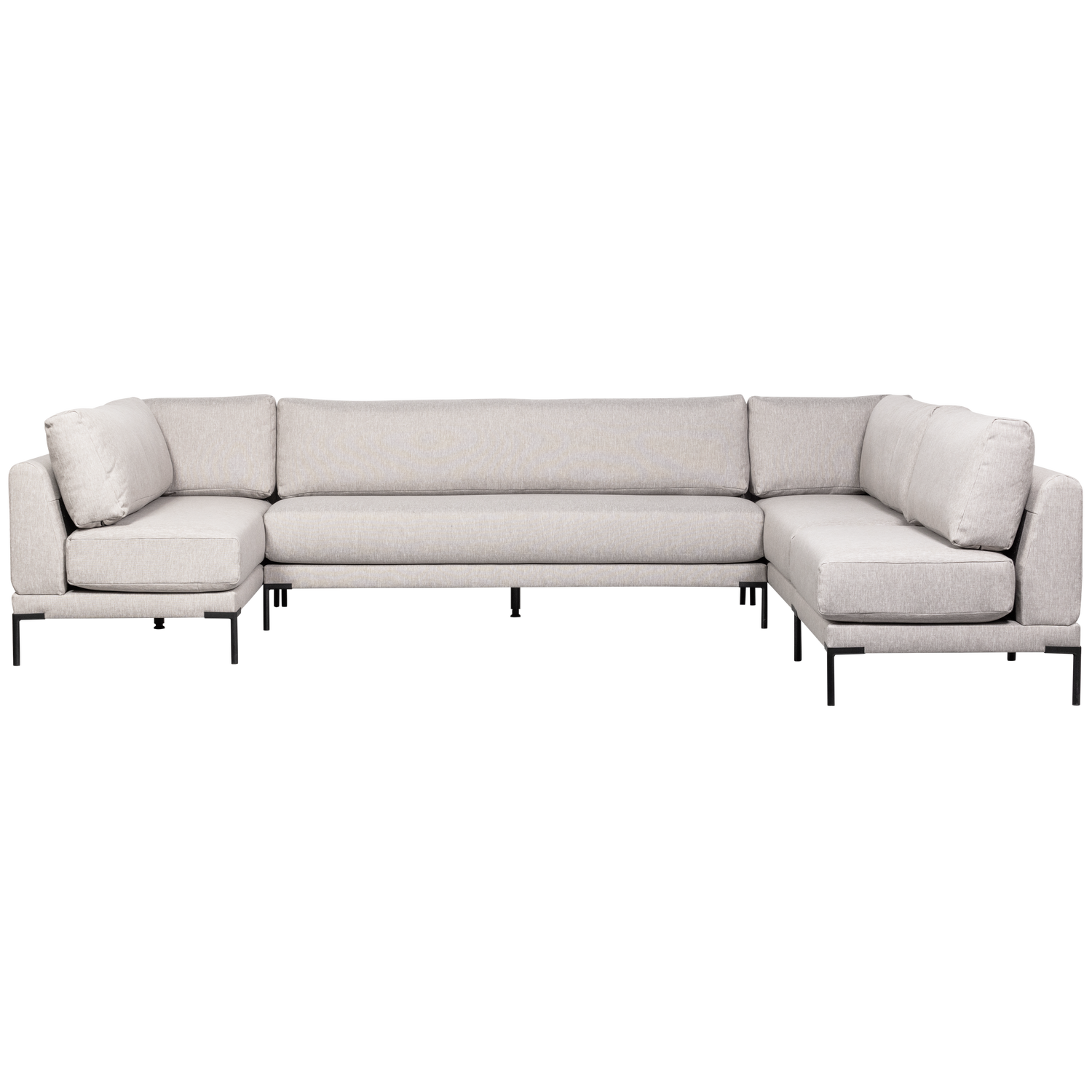 Left-sided Settee COUPLE DINING BENCH light gray