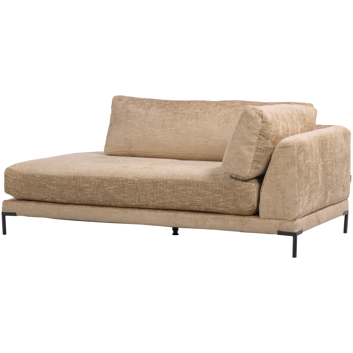 Right-facing chaise longue COUPLE buttery mélange