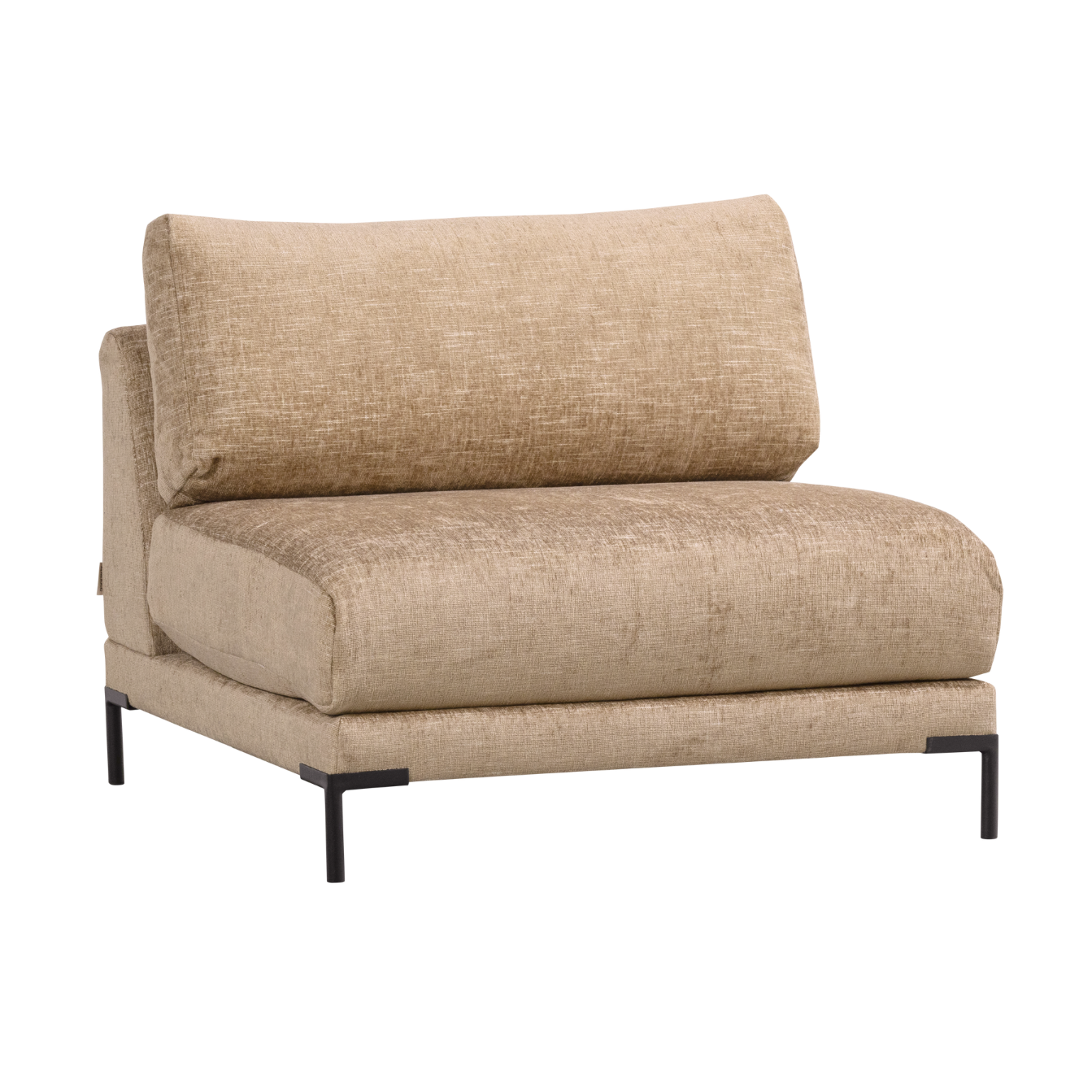 Couple Armchair / Module in Butter Melange