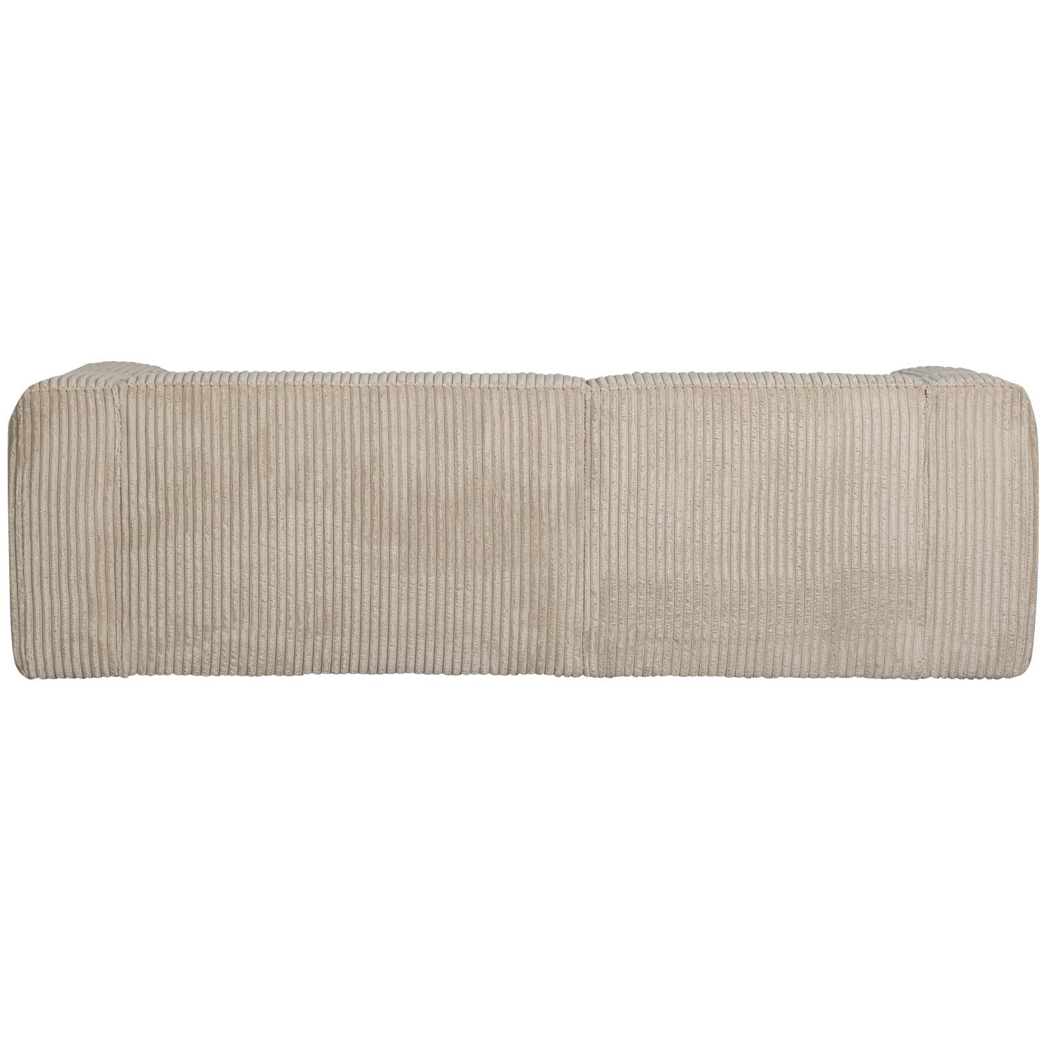 Links -handgefertigte Ecke Bohnen Beige Cord