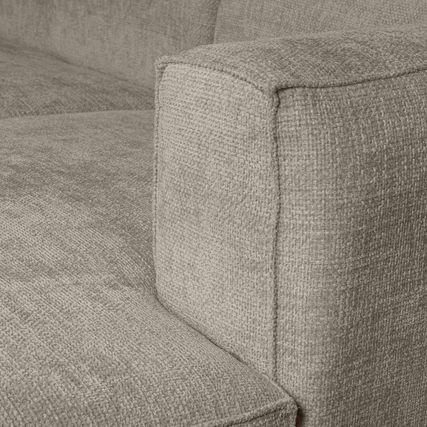 Rechts -Eckbean Beige Melange