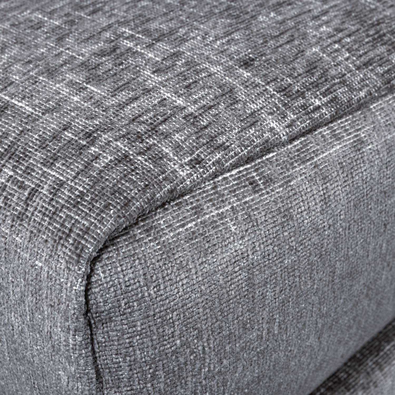 Right-facing chaise longue COUPLE denim mélange