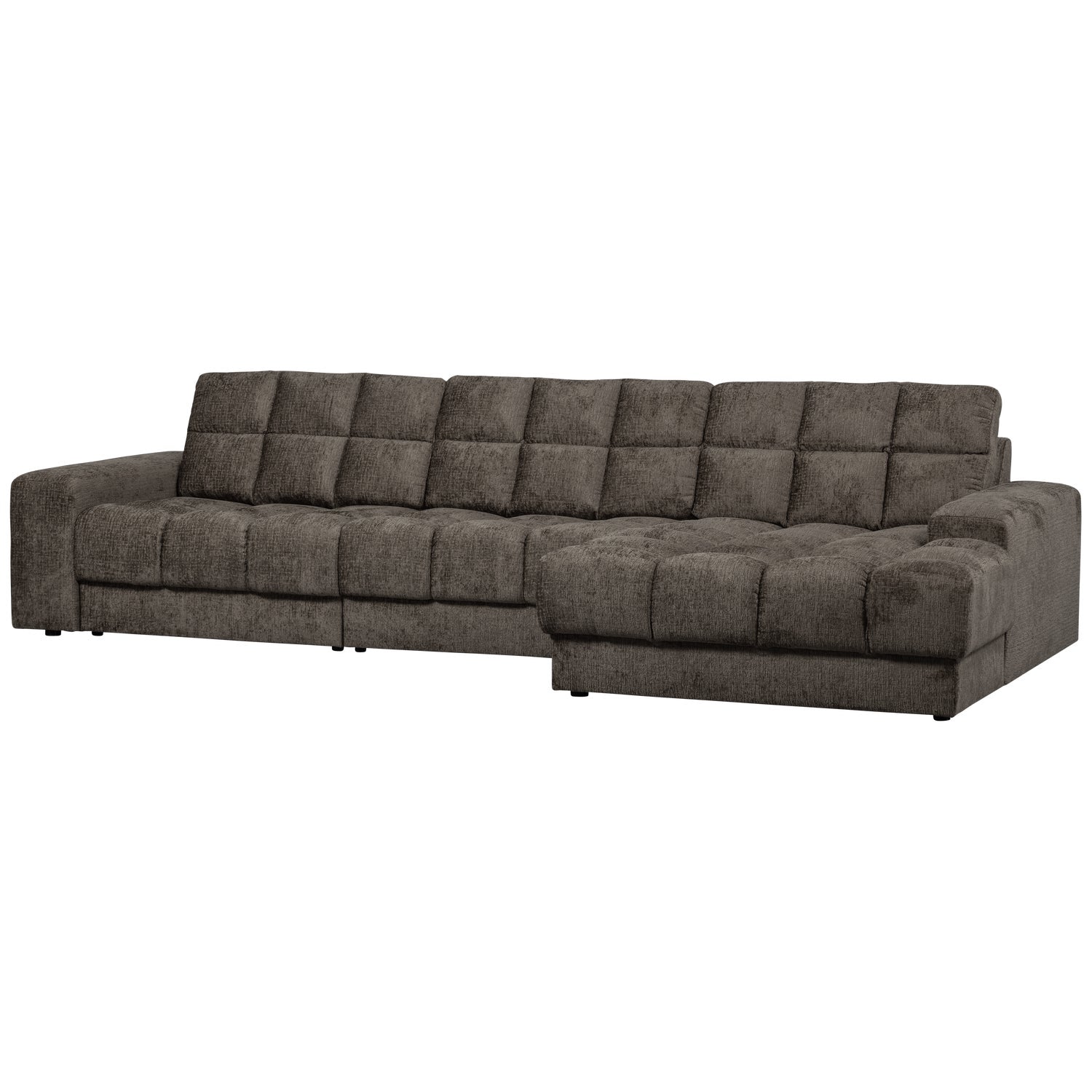 Right-sided Corner Sofa SECOND DATE - MOUNTAIN velvet