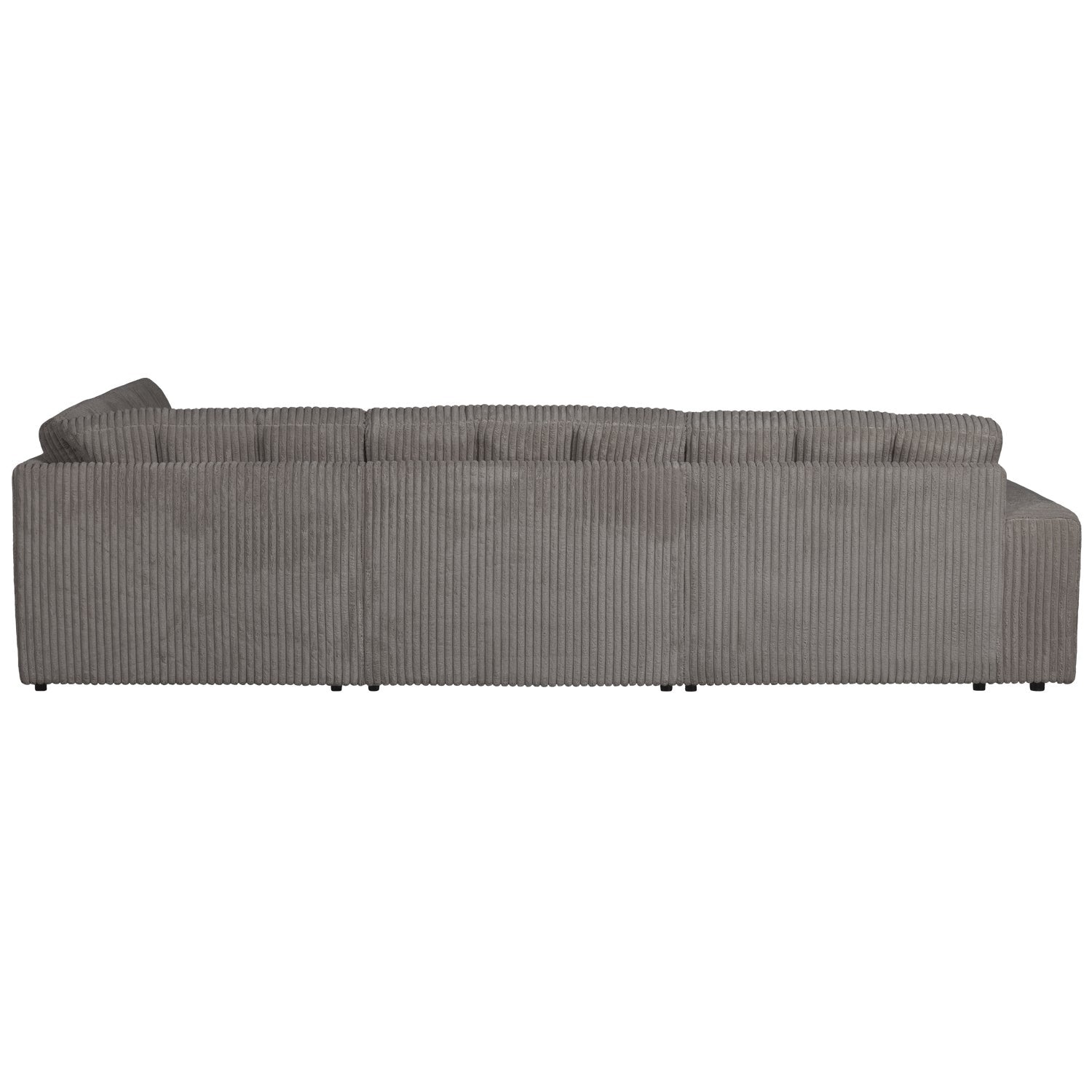 Sofa mit rechter Ecke SECOND DATE grauer Cordstoff