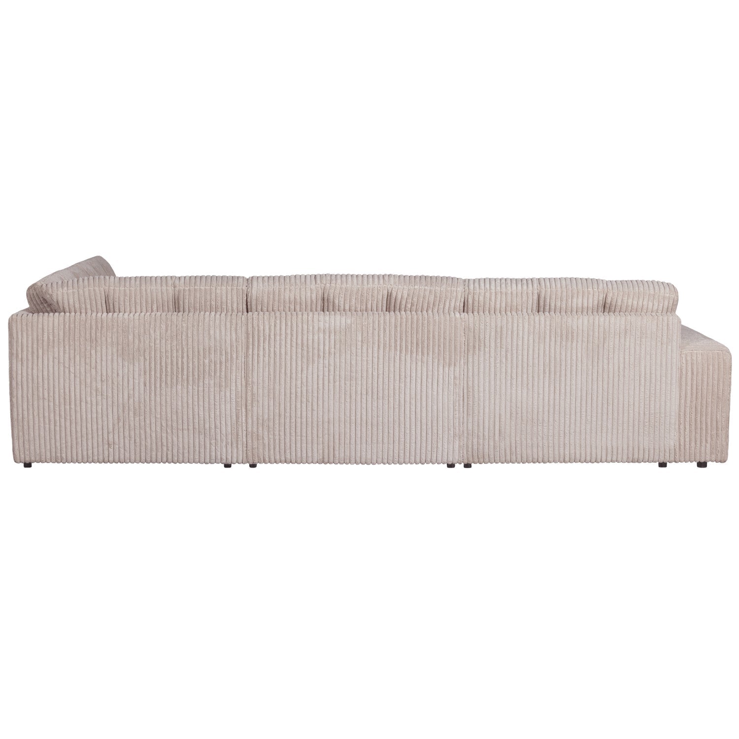 Sofa rechtsseitig SECOND DATE cremefarbener Cord