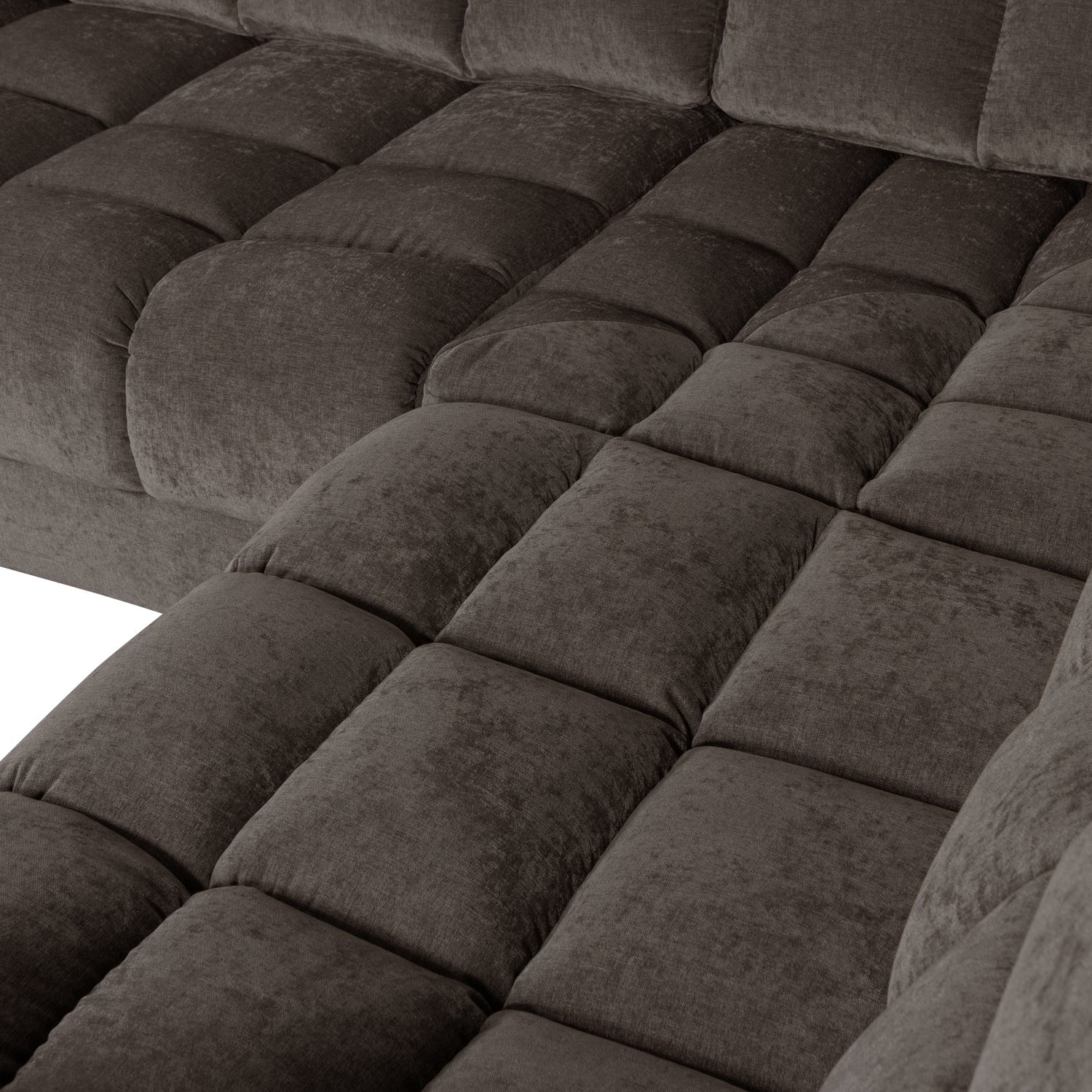 Sofa rechtsseitig SECOND DATE warmes Grau