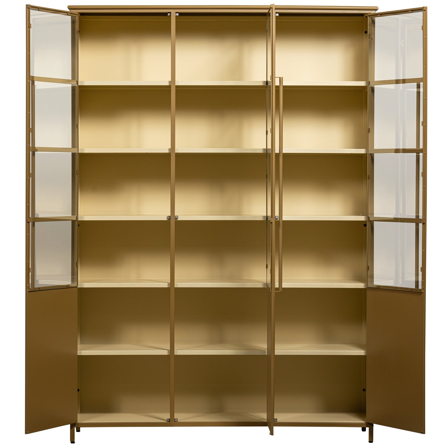 3-door display cabinet EXHIBIT honey