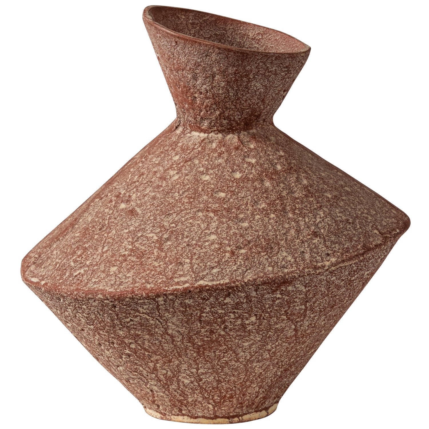 REZA vase rusty brown