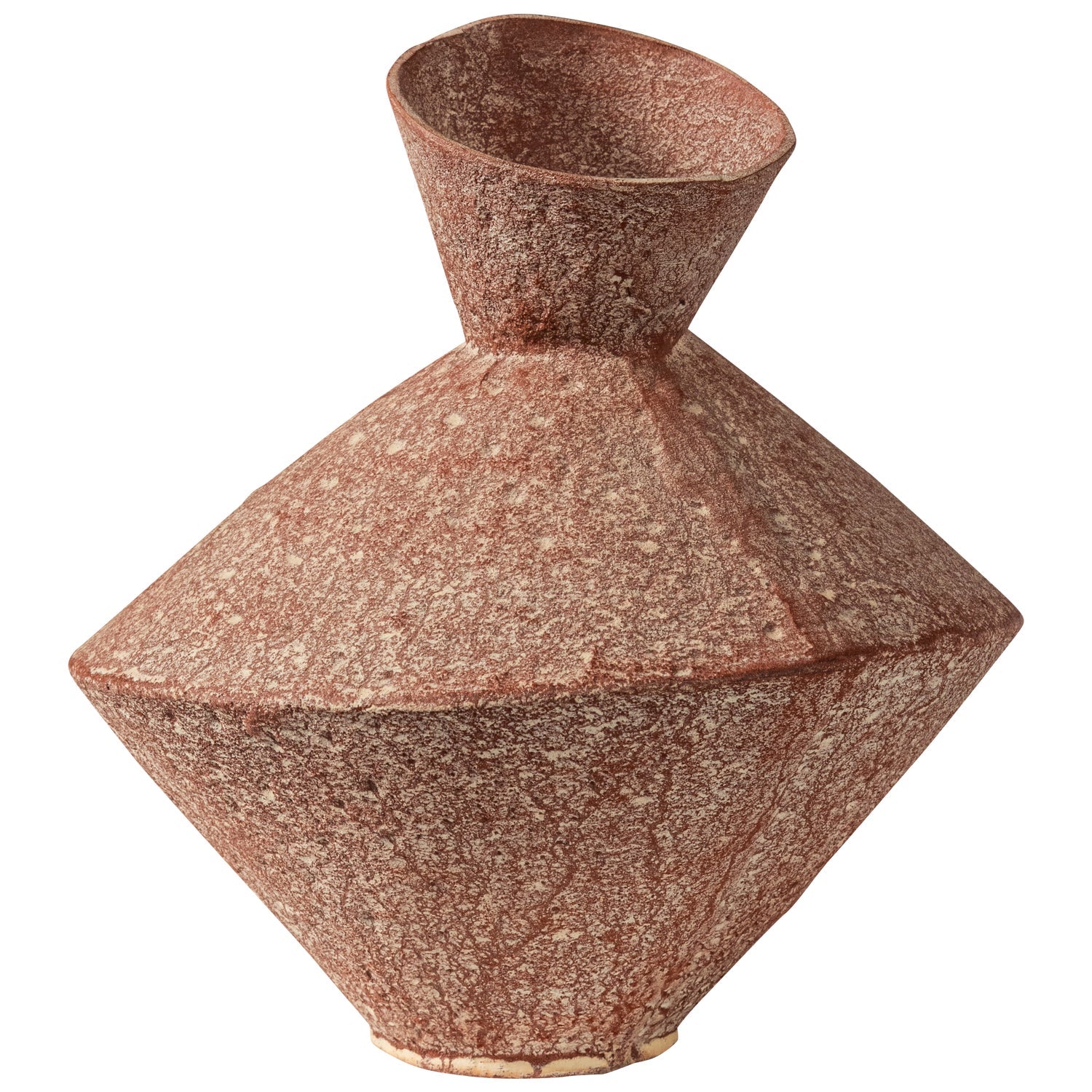 REZA vase rusty brown