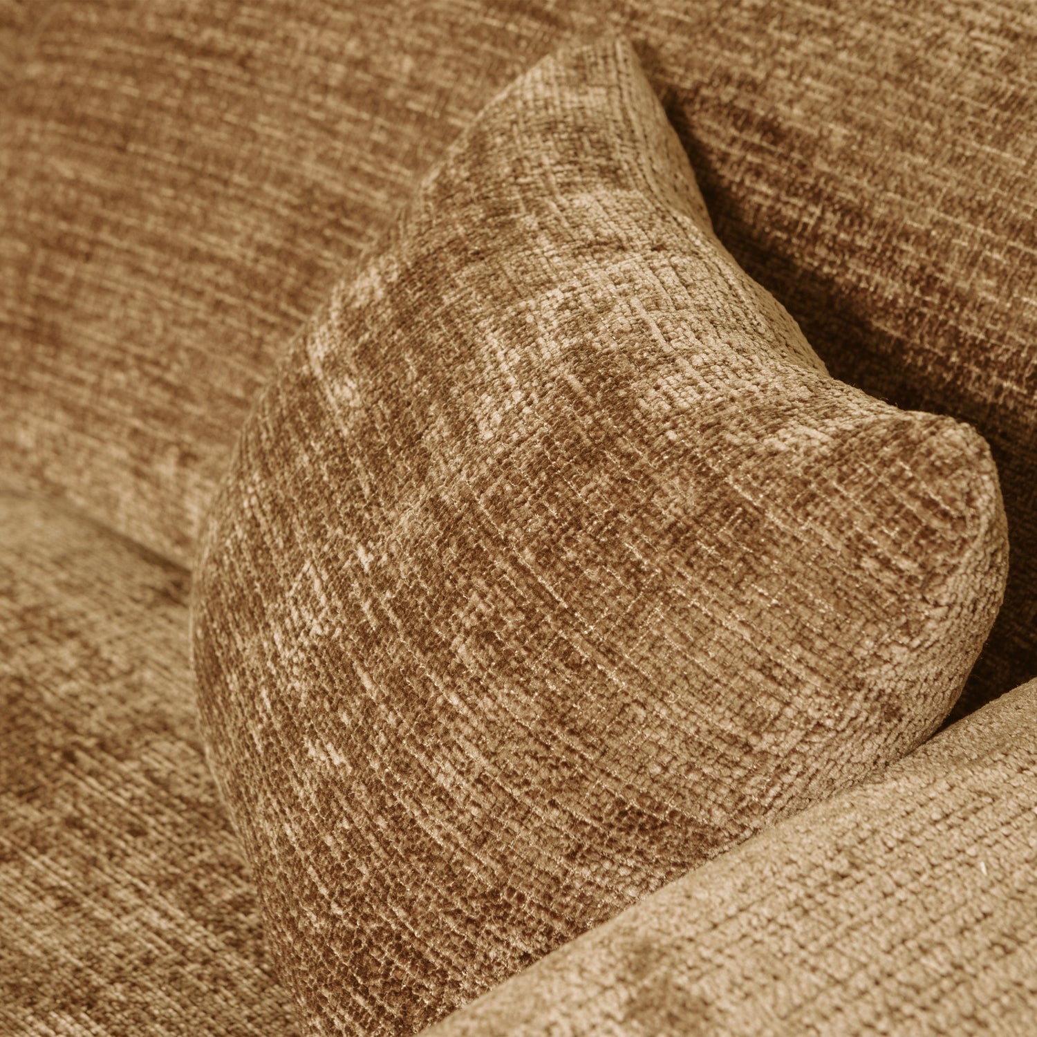 Left-facing modular CLOUD corner sofa in honey