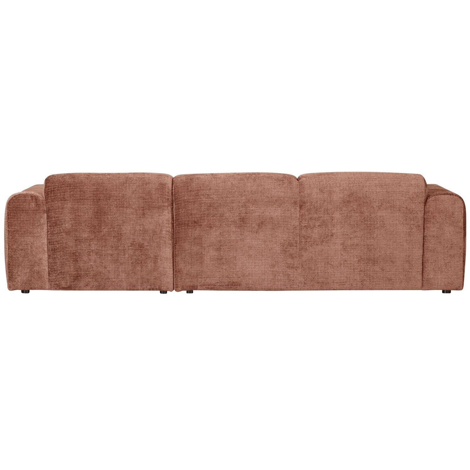 Right-facing modular CLOUD corner sofa terracotta