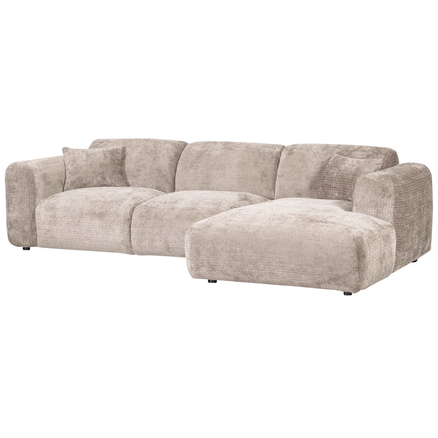 Modularer, rechtsseitiger CLOUD Ecksofa in Beige
