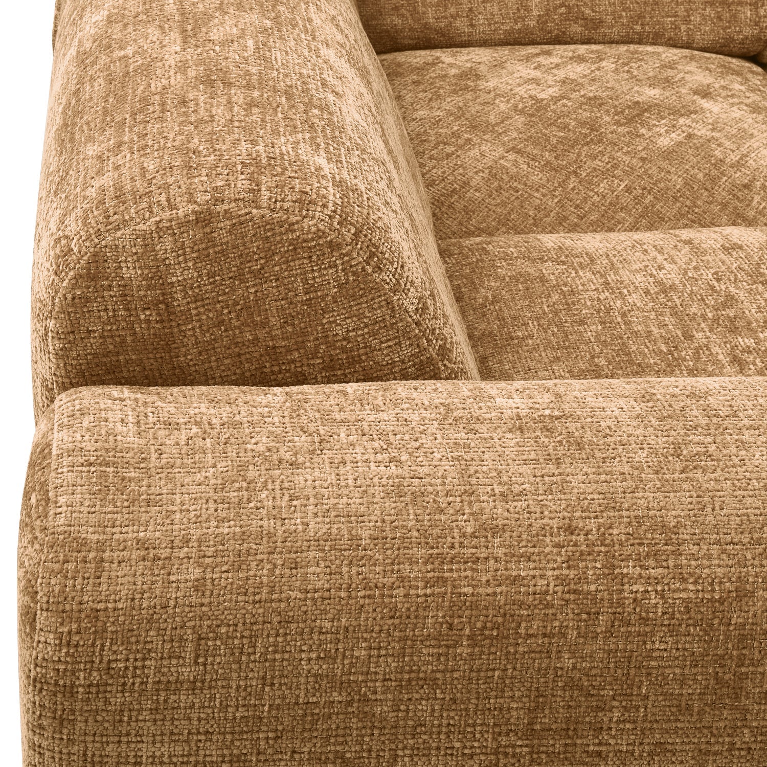 Panorama-Ecksofa links CLOUD honigfarben
