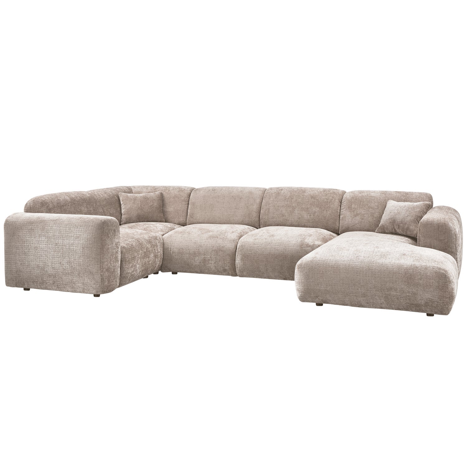 Panoramawinkelsofa links CLOUD beige