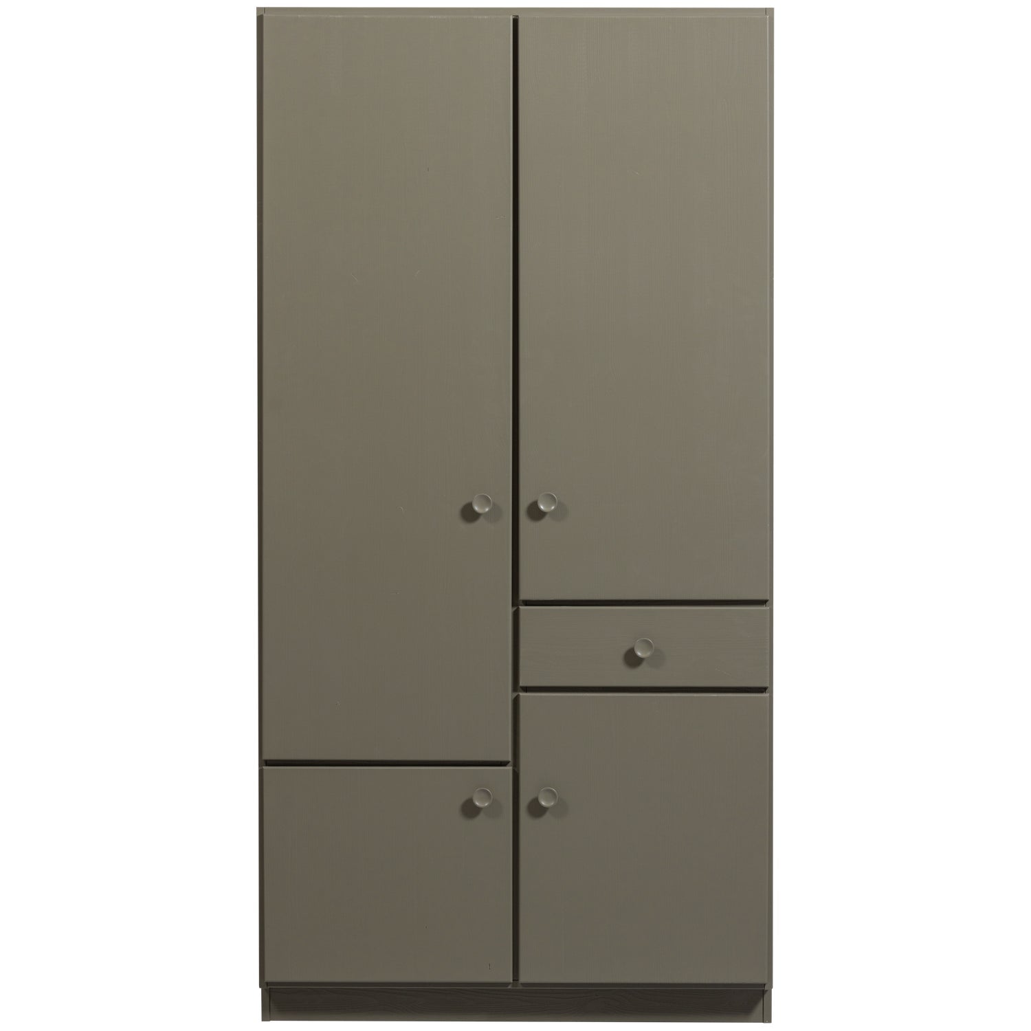 2-Türer-Kleiderschrank Alfie dunkelgrüne Kiefer