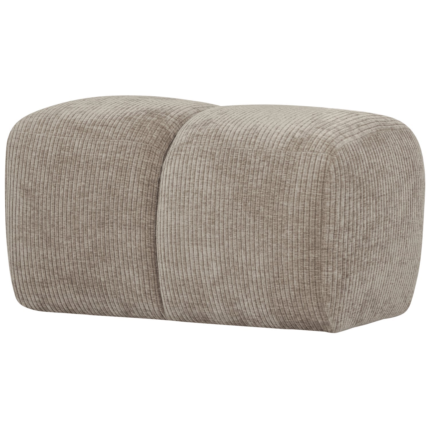 MOJO pouf in dark sandy corduroy