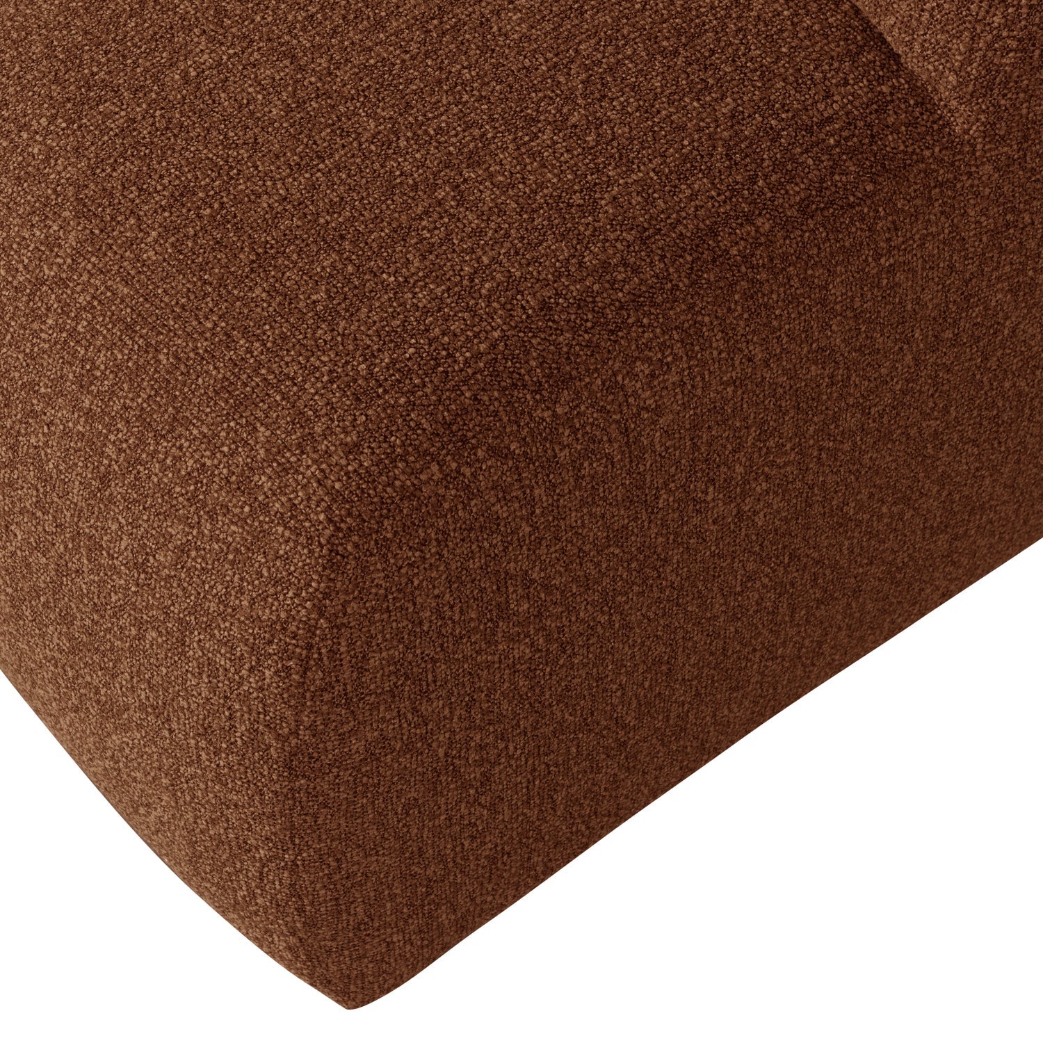 MOJO pouf in brown bouclé