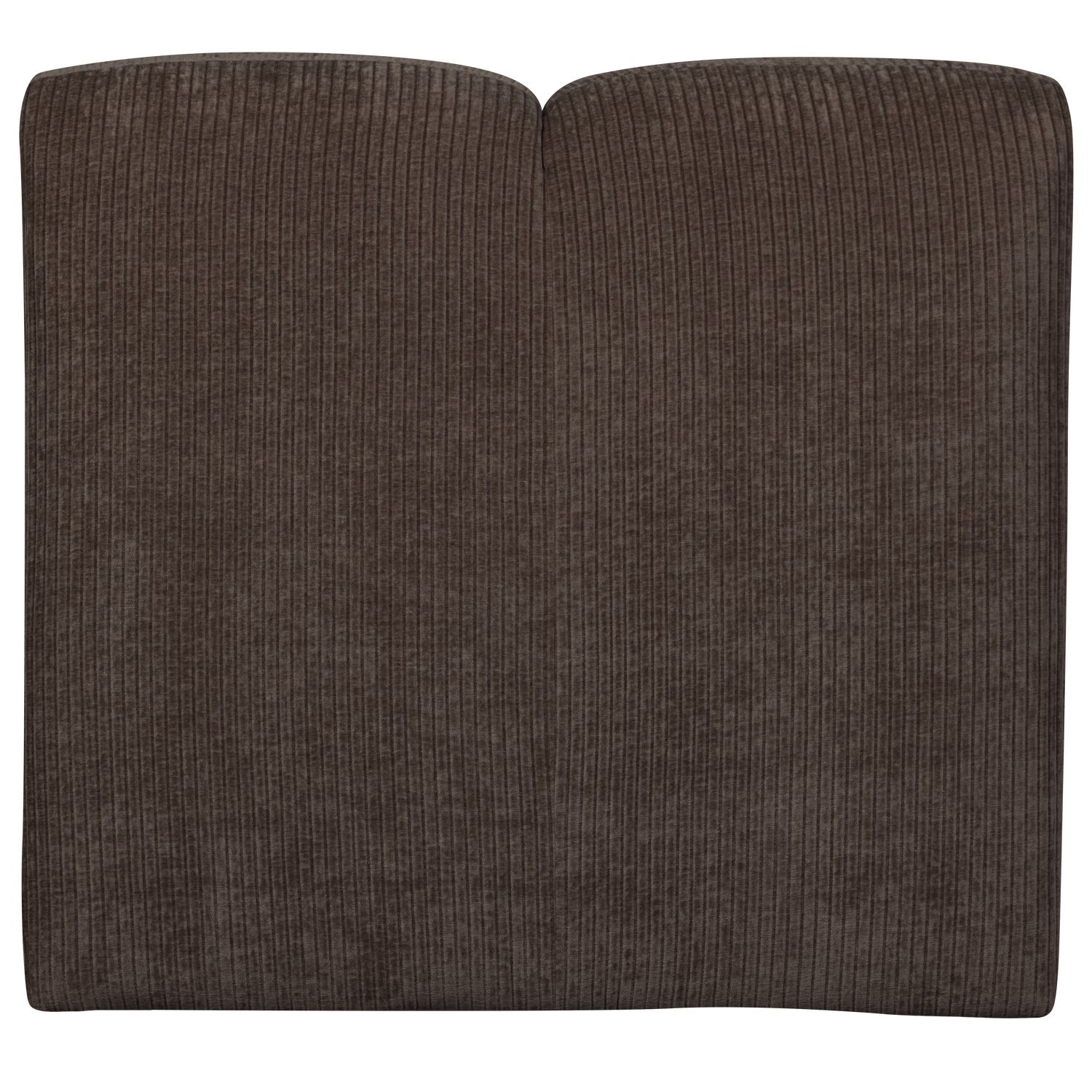 Modulares Sofa MOJO - 1-sitziges Element in dunkelbraunem Cord