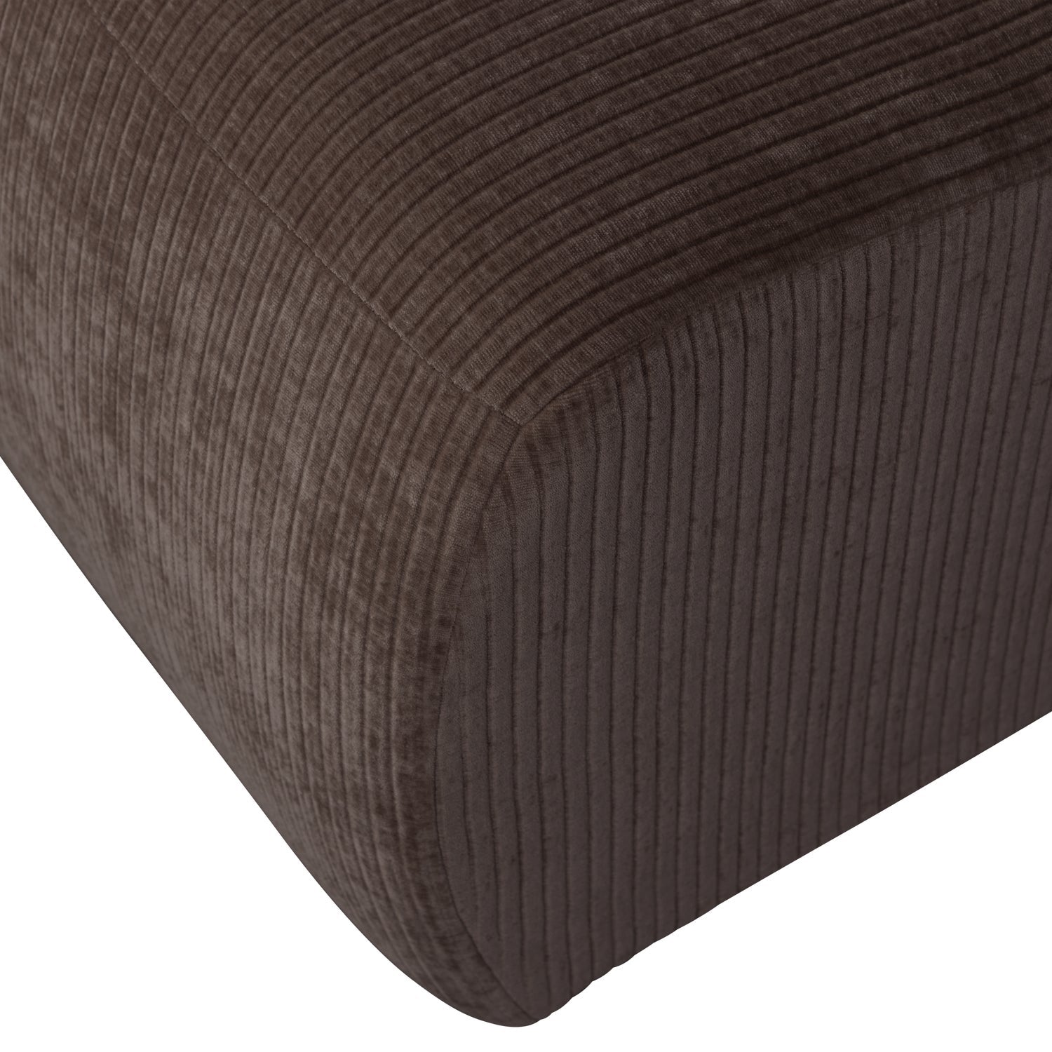 Modulares Sofa MOJO - 1-sitziges Element in dunkelbraunem Cord