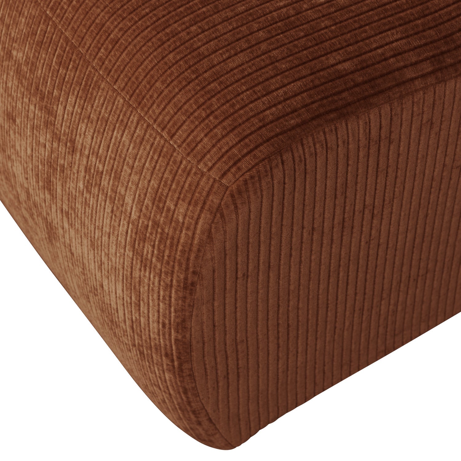 Modulsofa MOJO - 1-sitziges Element aus braunem Cord
