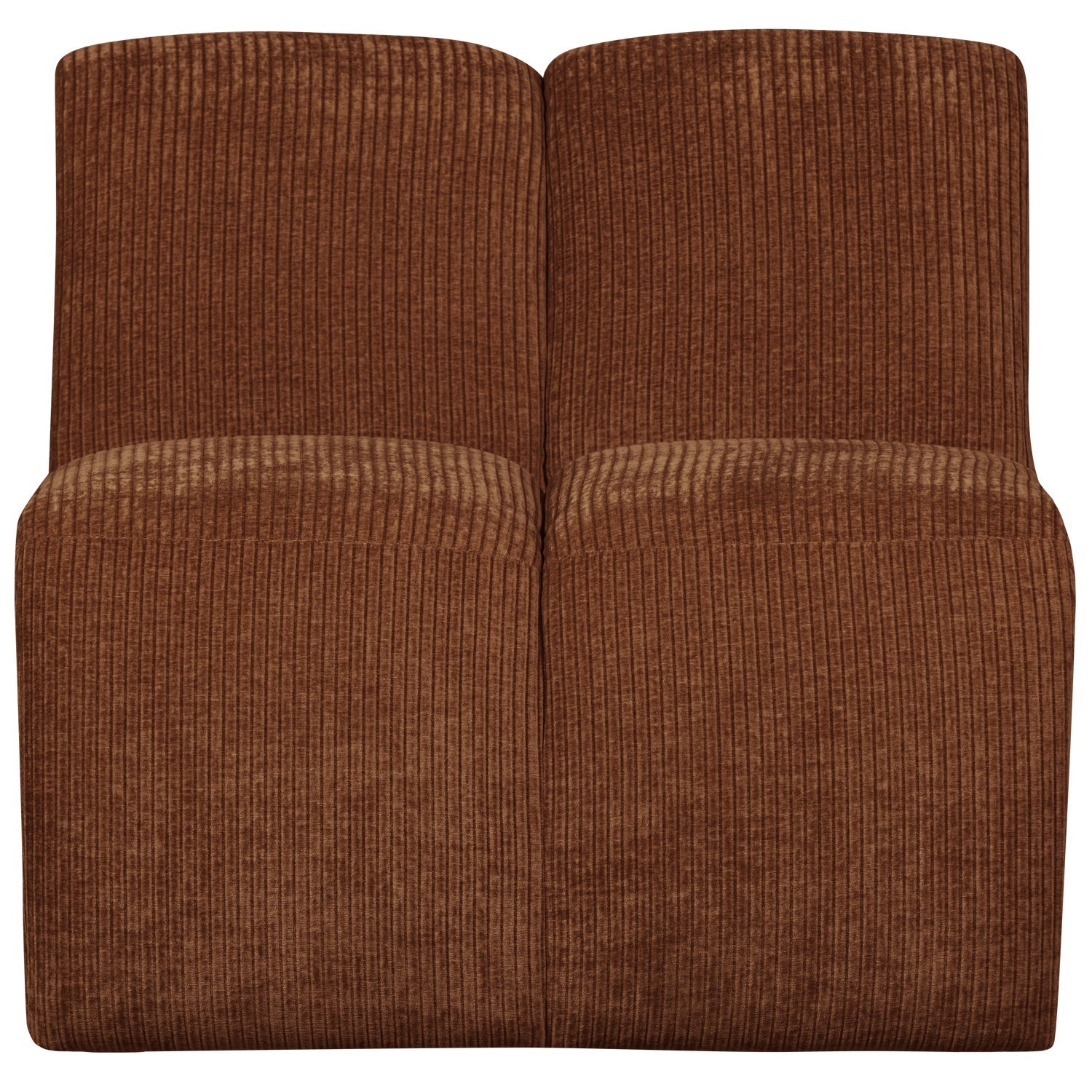 Modulsofa MOJO - 1-sitziges Element aus braunem Cord