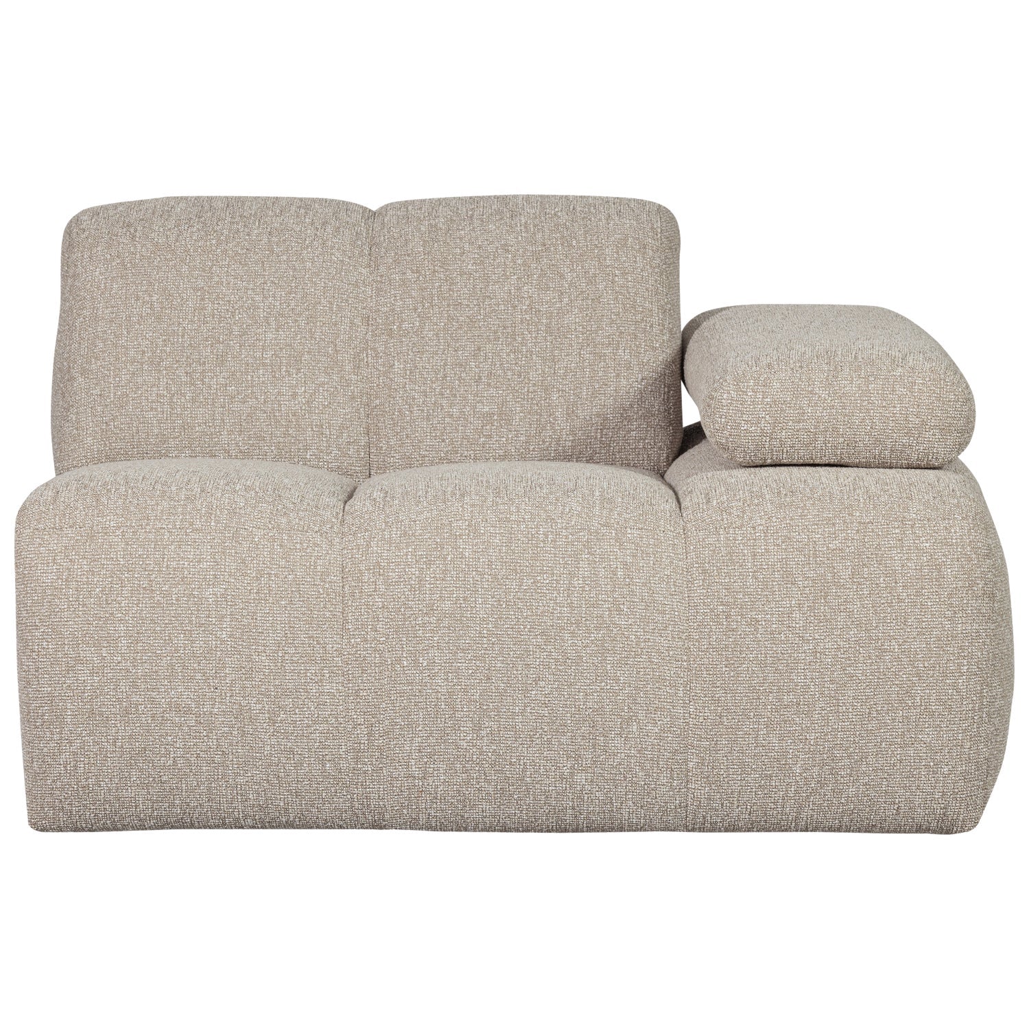 MOJO modular sofa - right-side element beige mélange bouclé