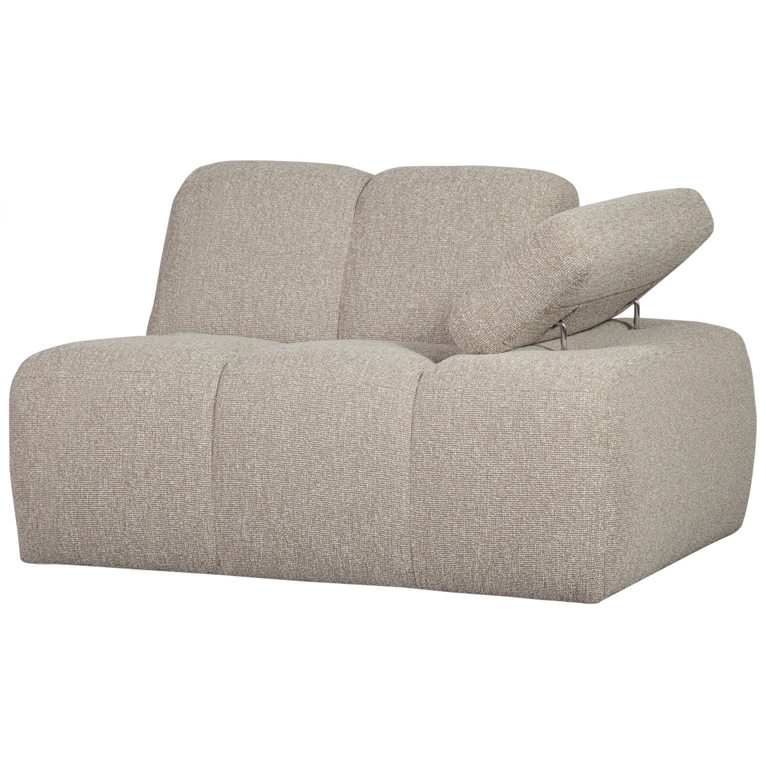 MOJO modular sofa - right-side element beige mélange bouclé