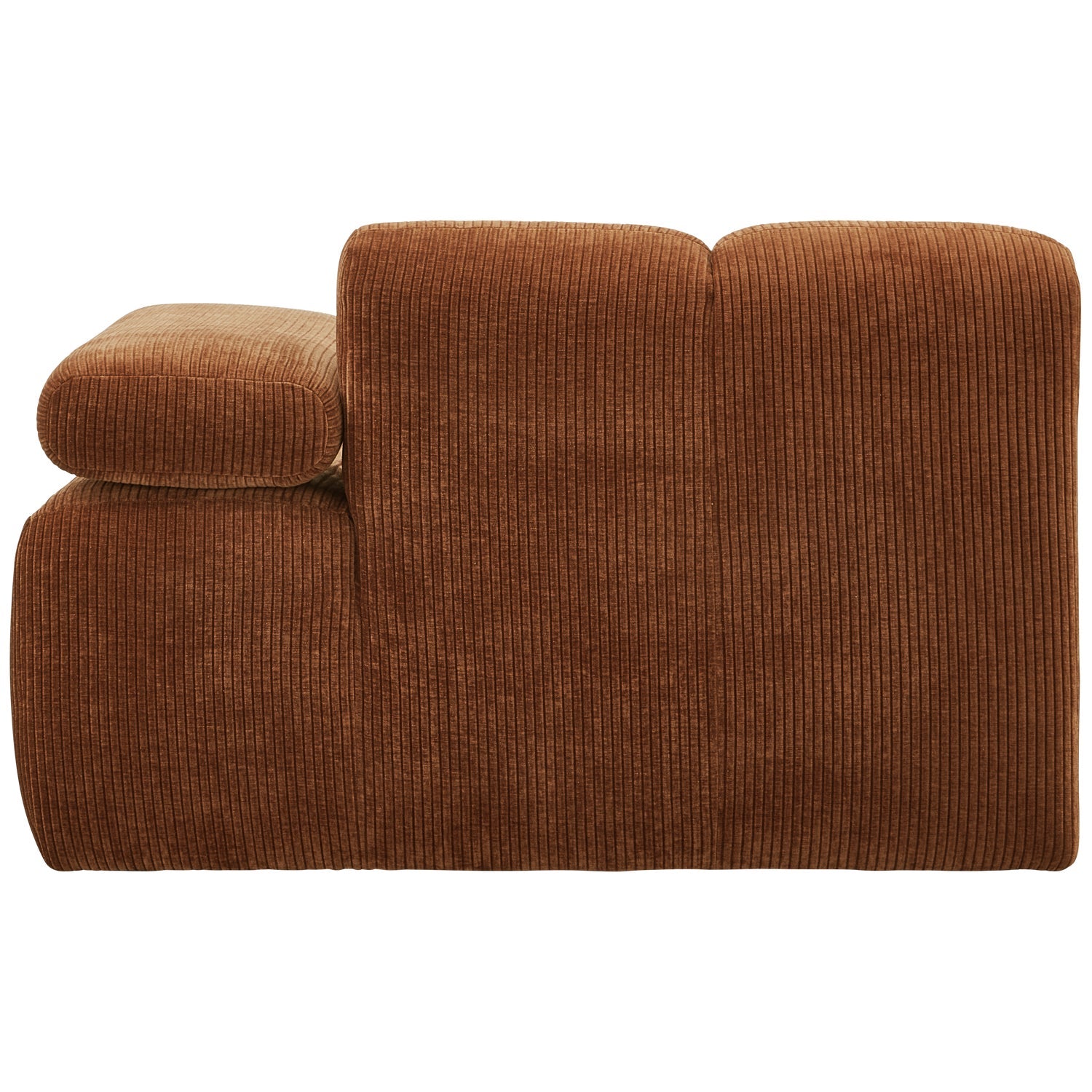 Modulares Sofa MOJO - rechte Element braunes Cord