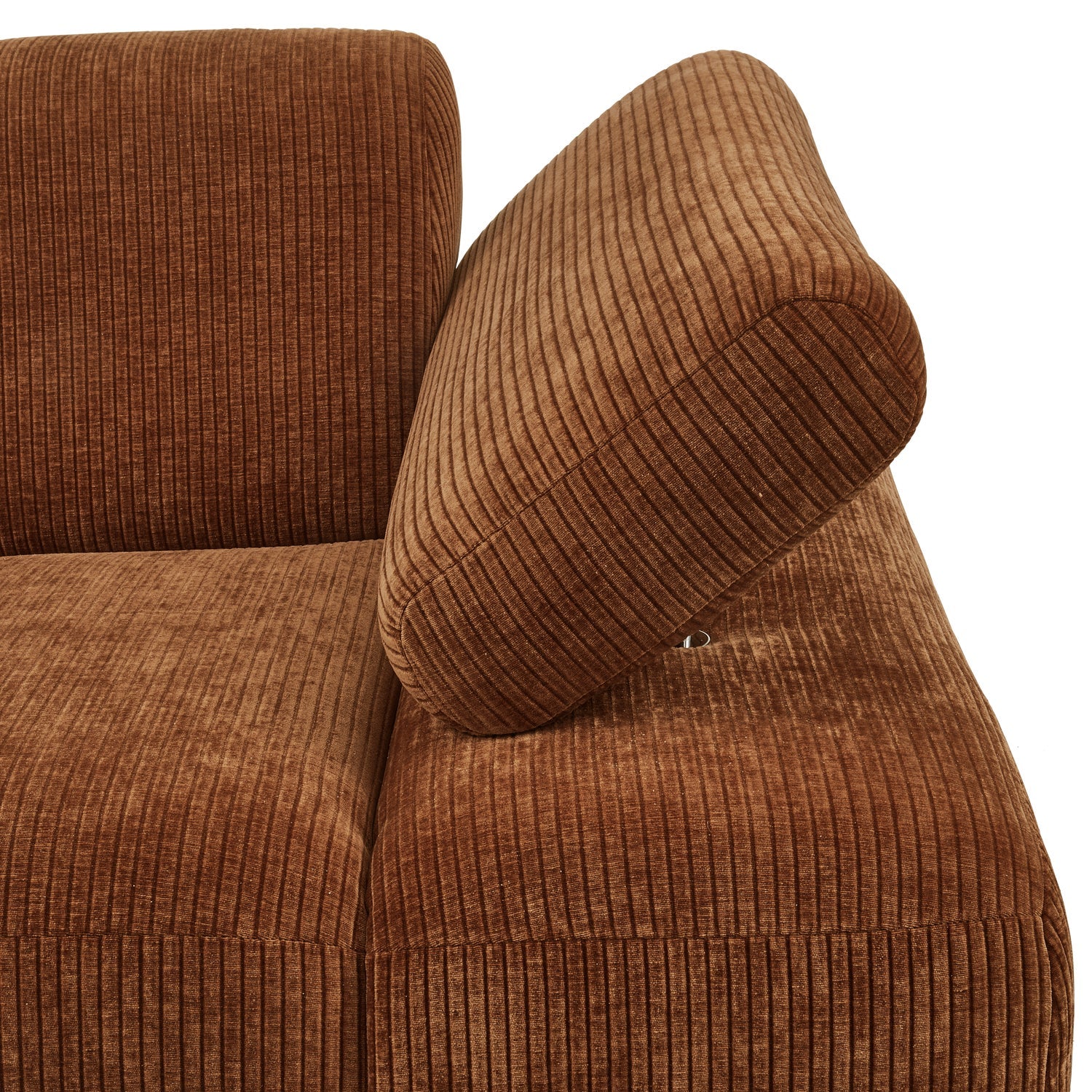 Modulares Sofa MOJO - rechte Element braunes Cord
