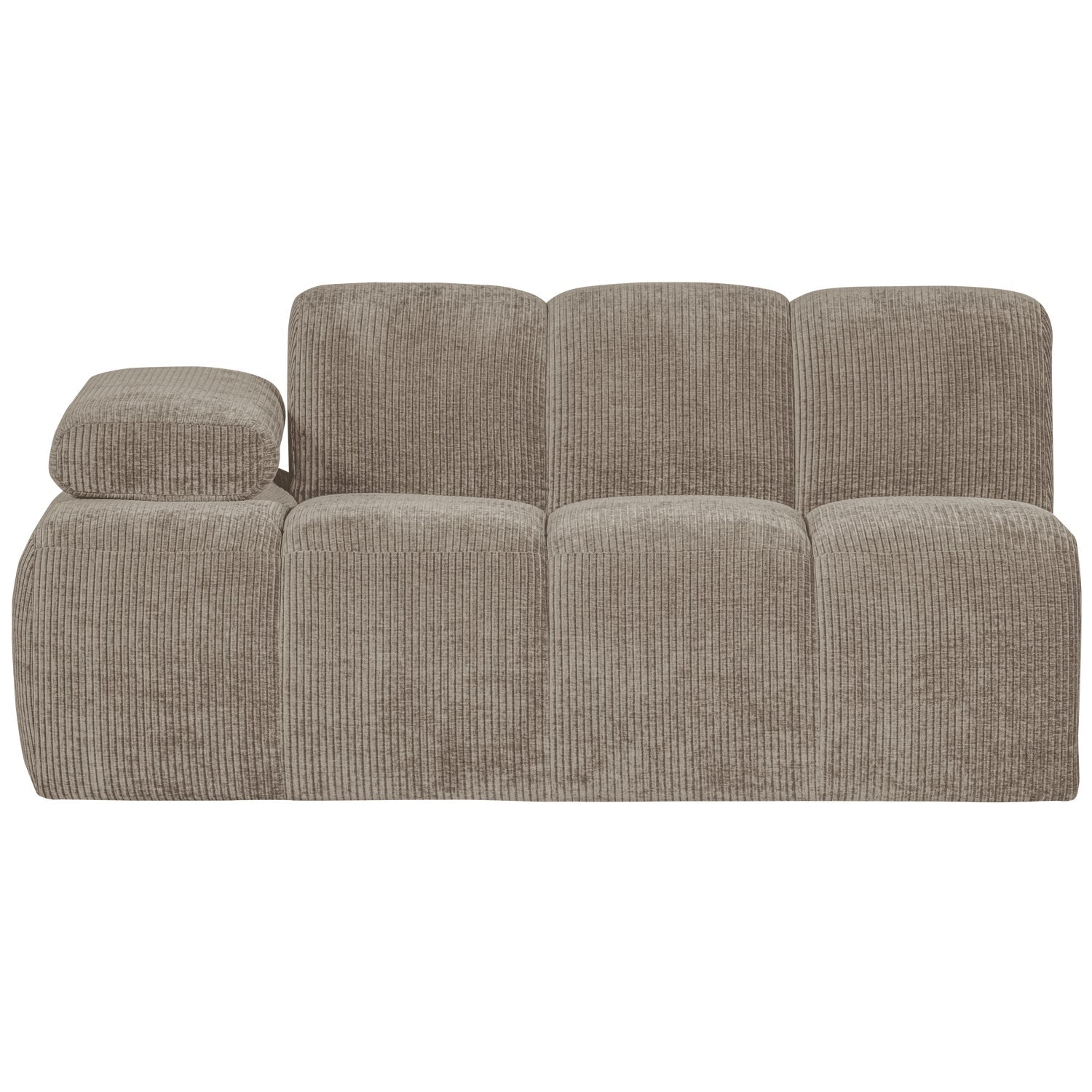 MOJO modular sofa - 1.5-seater left-side dark sandy corduroy element