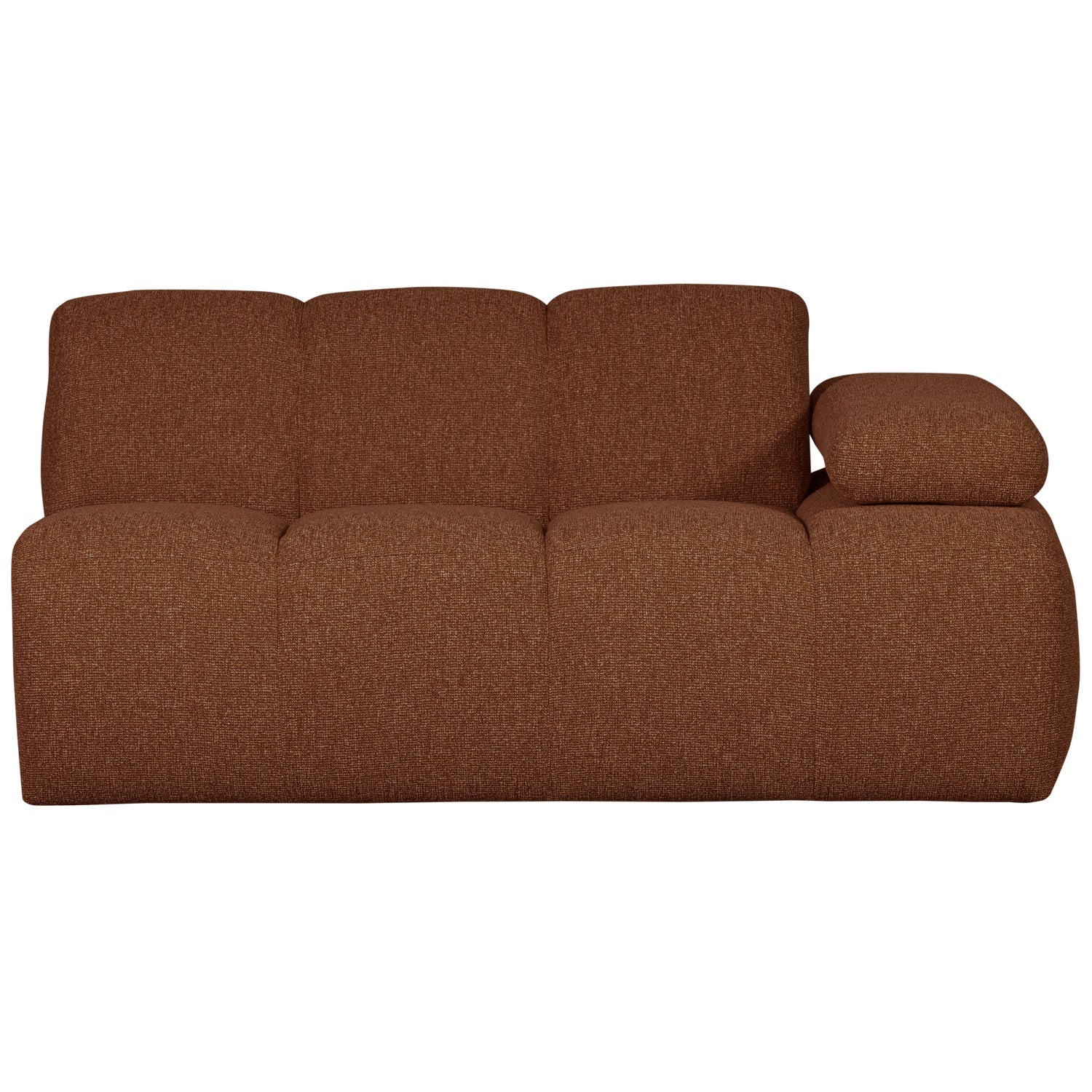 MOJO modular sofa - 1.5-seater right-hand brown bouclé element