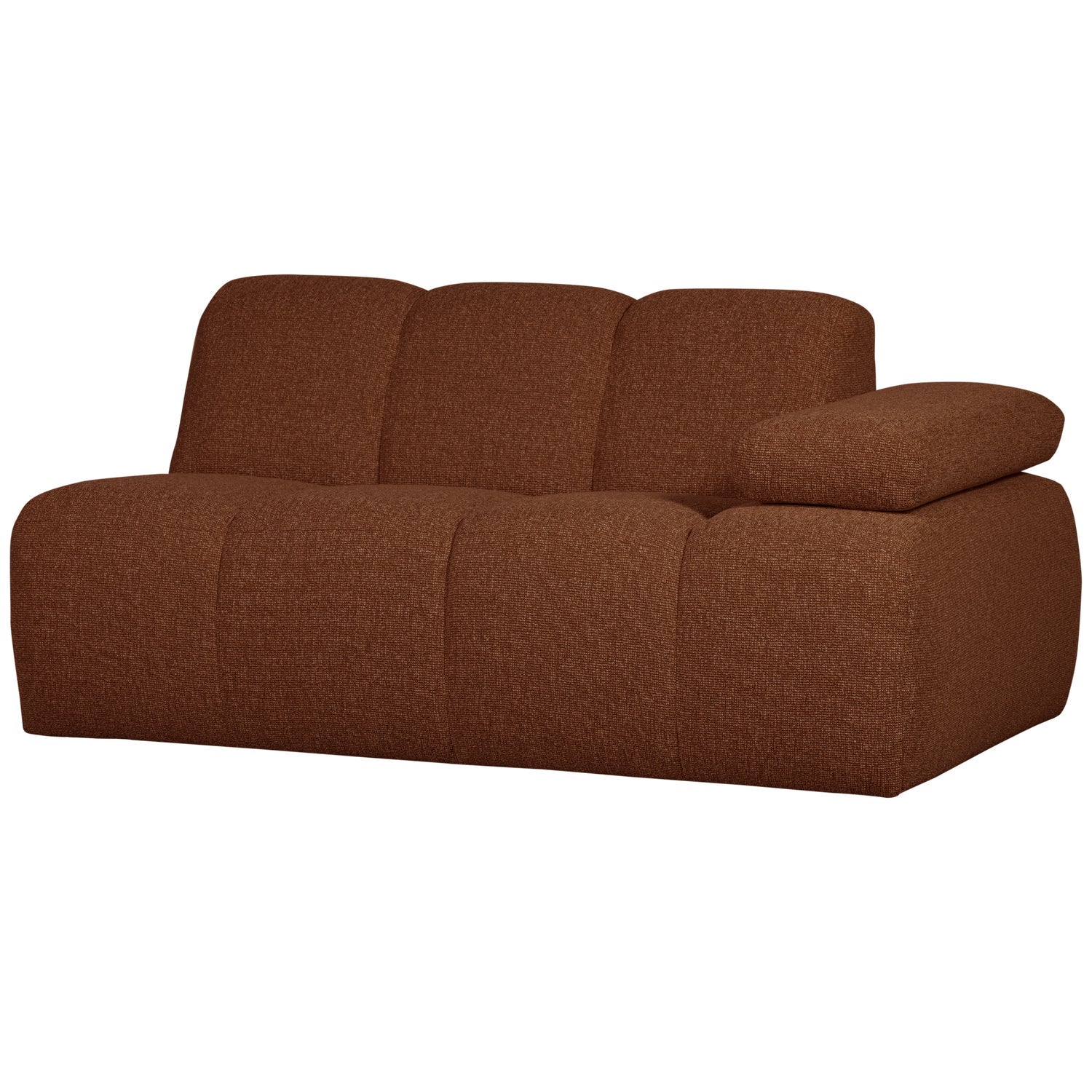 MOJO modular sofa - 1.5-seater right-hand brown bouclé element