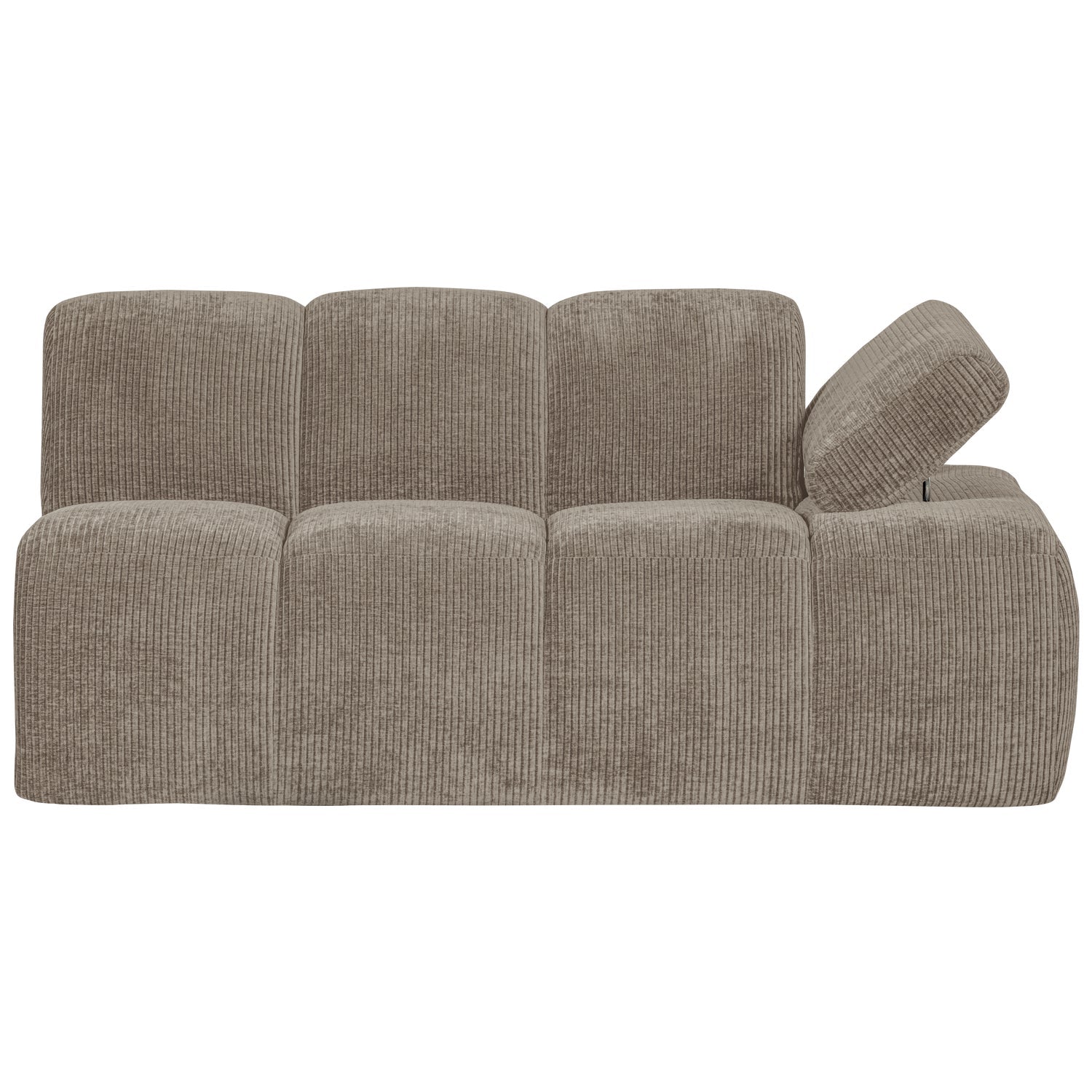MOJO modular sofa - 1.5-seater right-hand element dark sandy corduroy