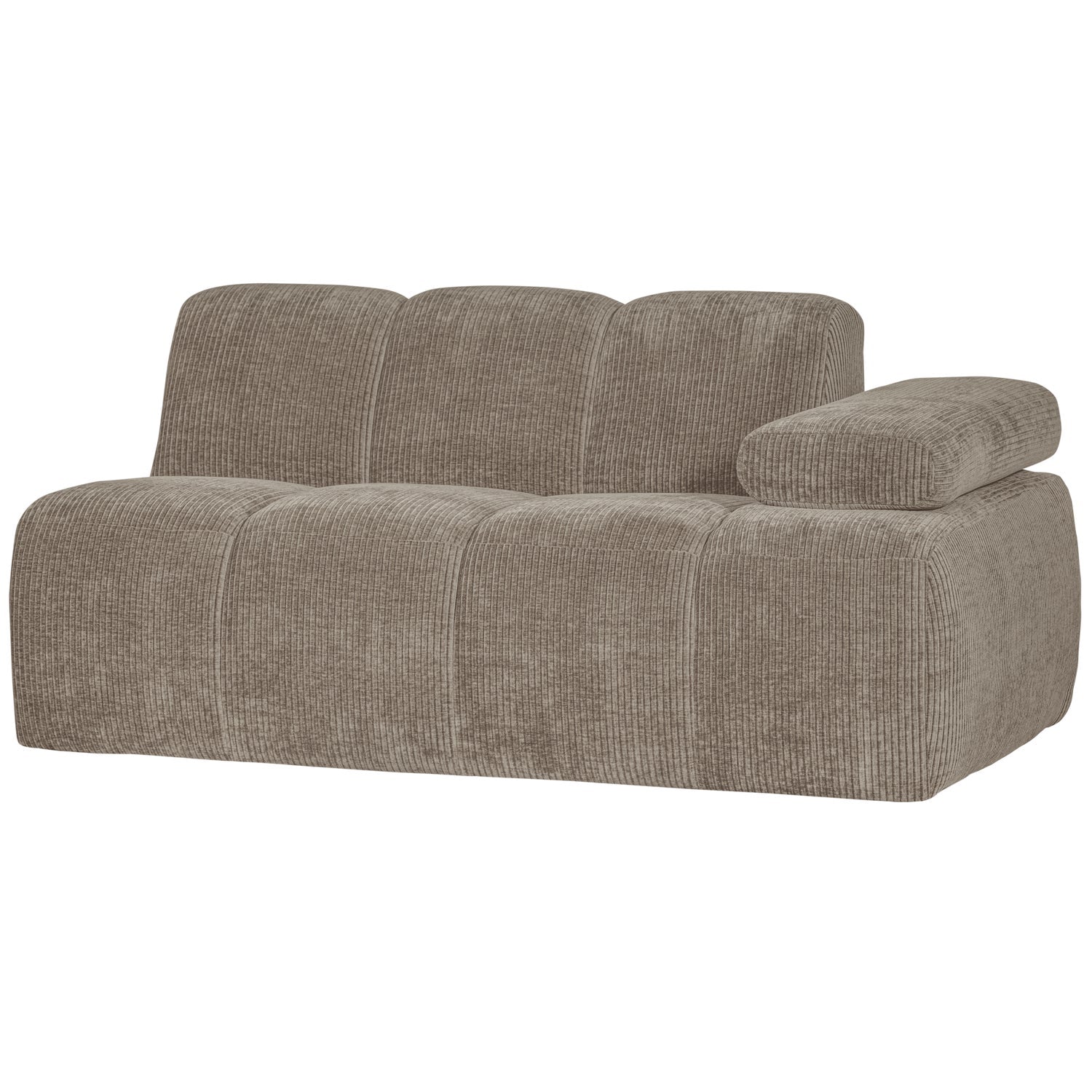 MOJO modular sofa - 1.5-seater right-hand element dark sandy corduroy