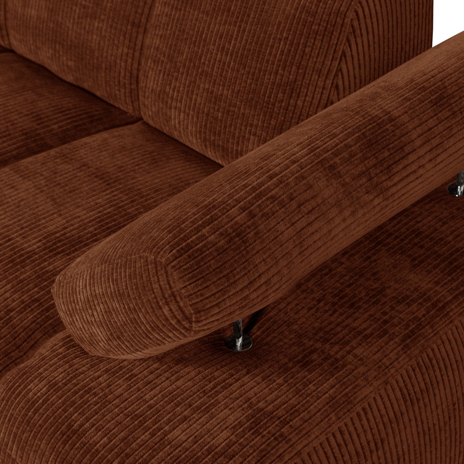 MOJO modular sofa - 1.5-seater right-hand brown corduroy element
